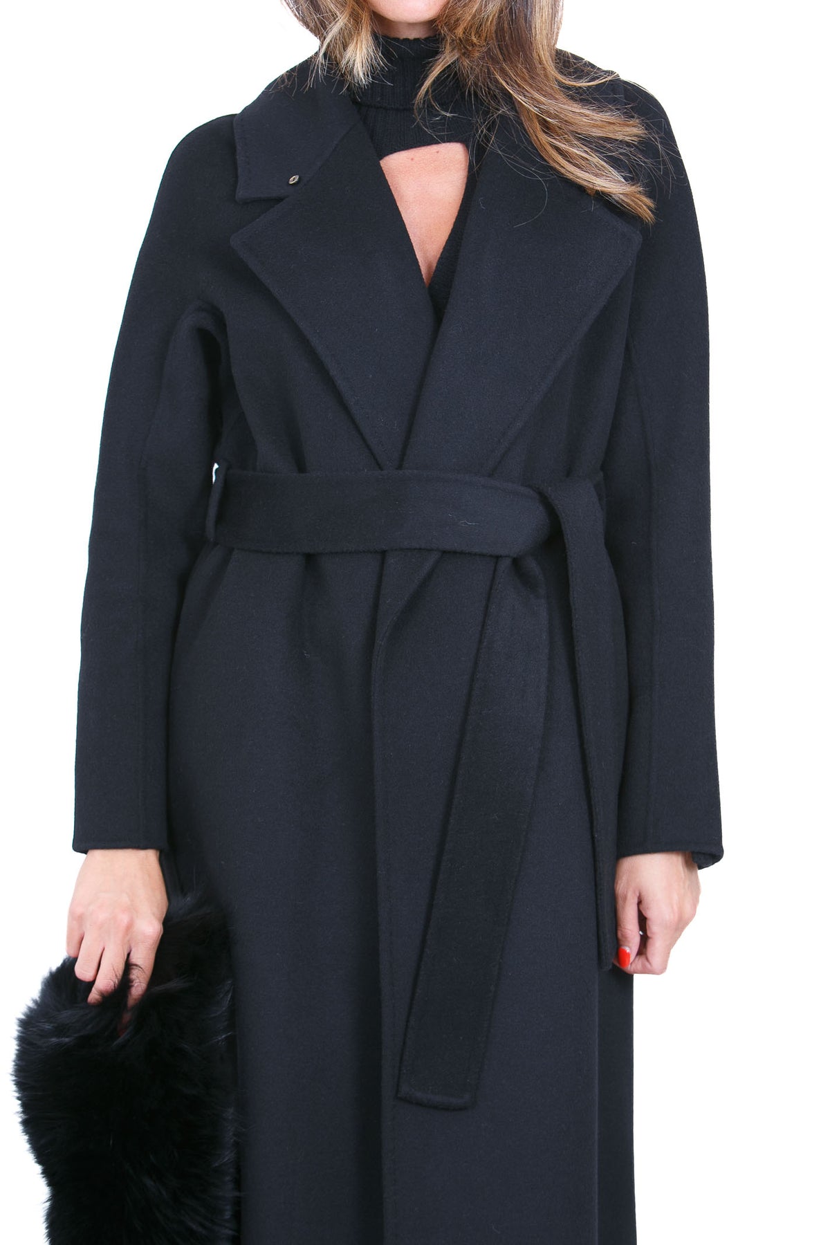 SIMONA CORSELLINI  Cappotti Nero CPV0601-C0150017 V0003 