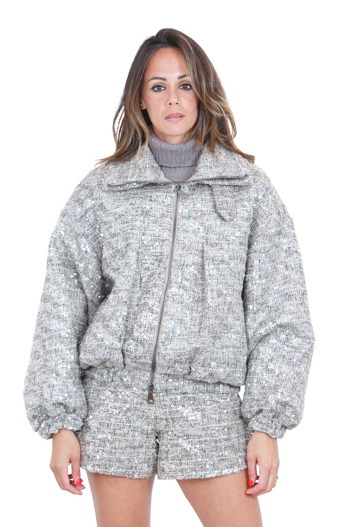 SIMONA CORSELLINI  Giubbotti Perla paillettes GB00101-TCHA0009 V0000 