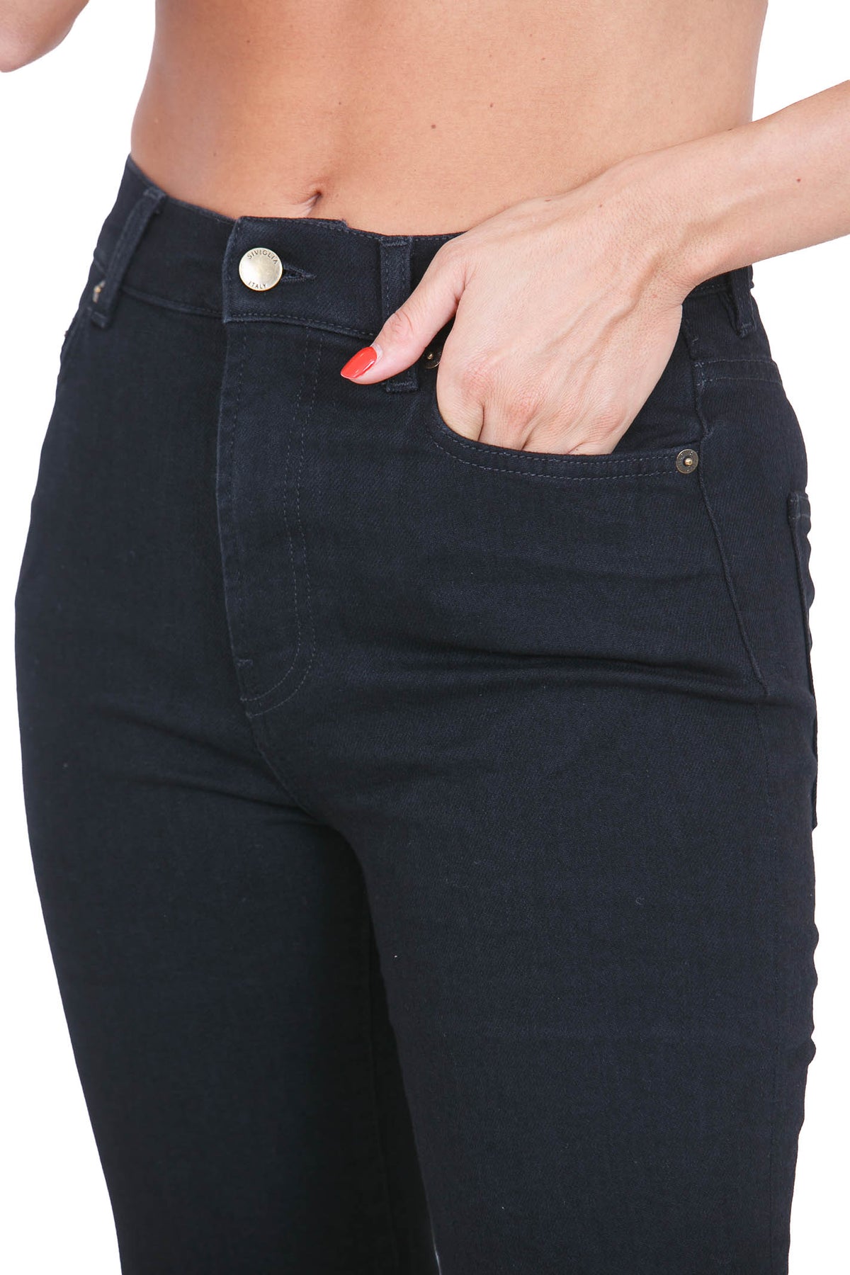 SIVIGLIA  Jeans Nero LOREDANA-2408-D00005 DENIM 