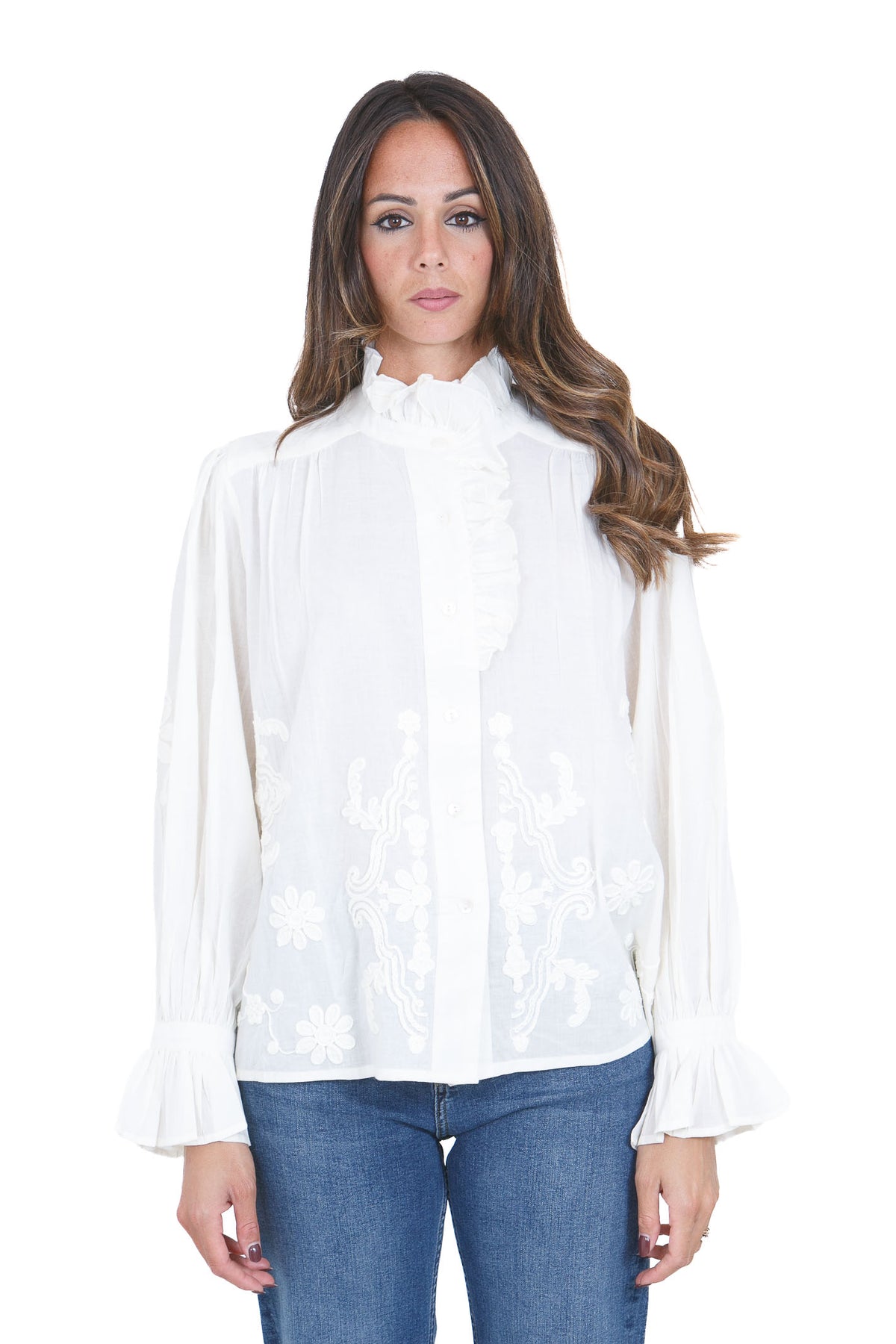 STELLA FOREST  Camicie Ecru NAPERONI-CH008 EC 