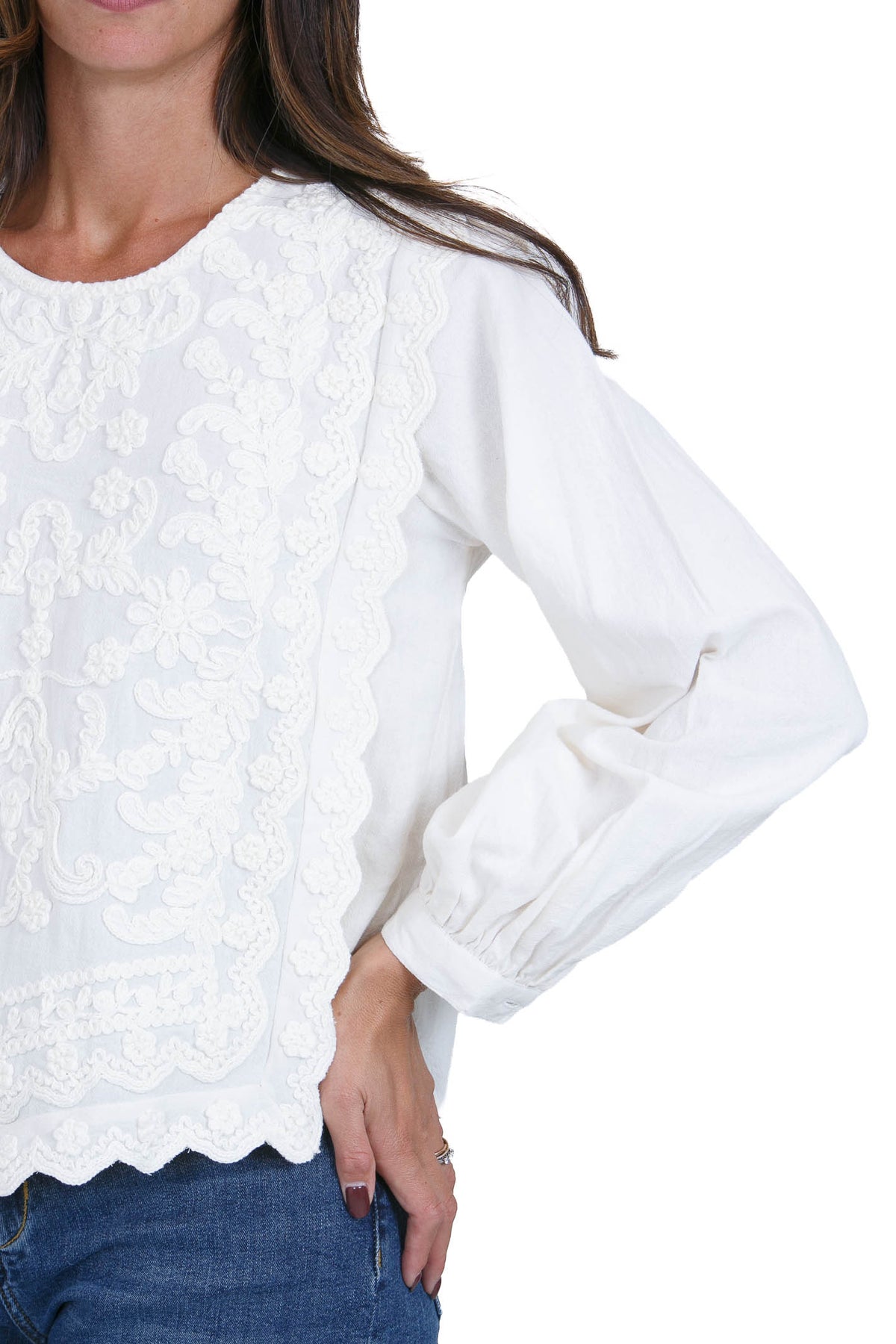 STELLA FOREST  Bluse Ecru SABY-TU012 EC 