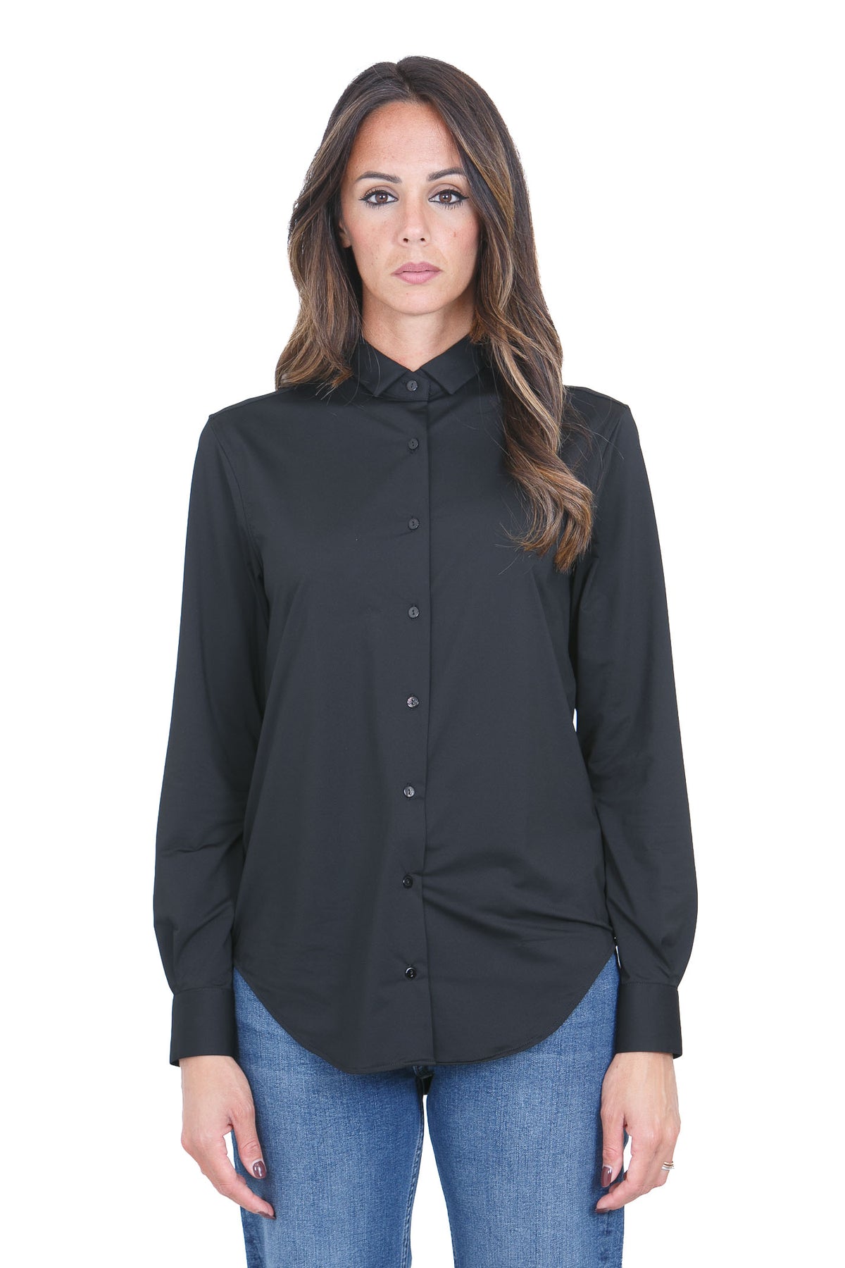XACUS  Camicie Nero GISELLEKT-1107-15460 004 