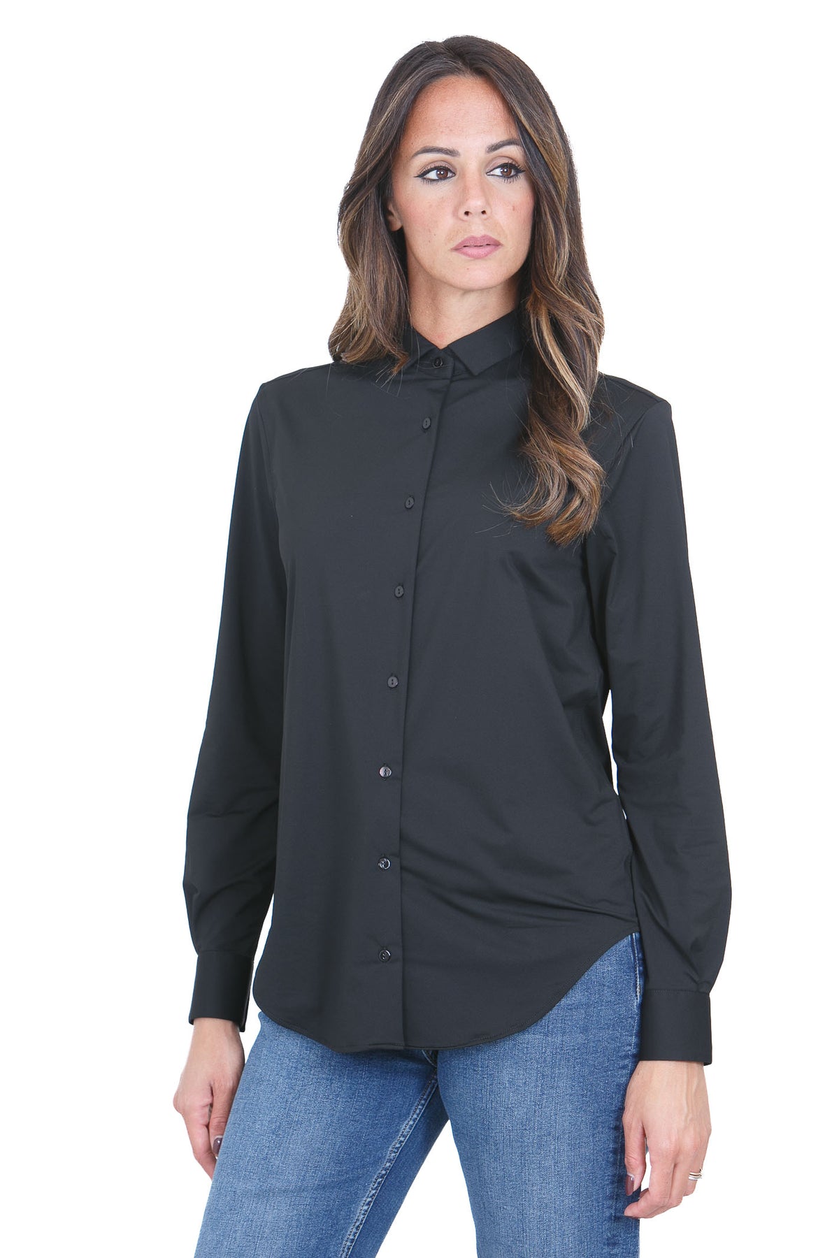 XACUS  Camicie Nero GISELLEKT-1107-15460 004 