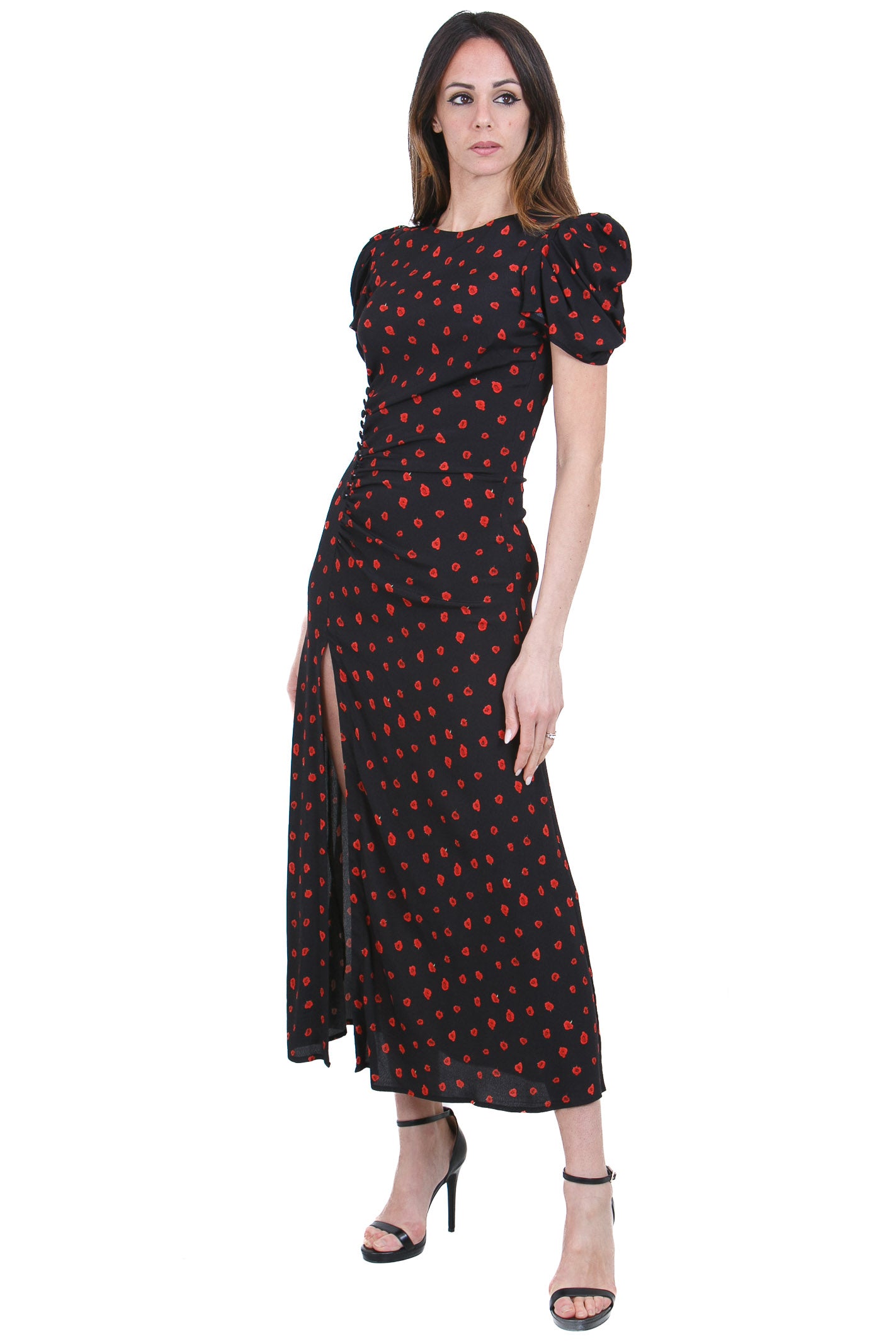 MAR DE MARGARITAS  Abiti Rose nero KRISTEL-01537-PTTS0053 NE134 
