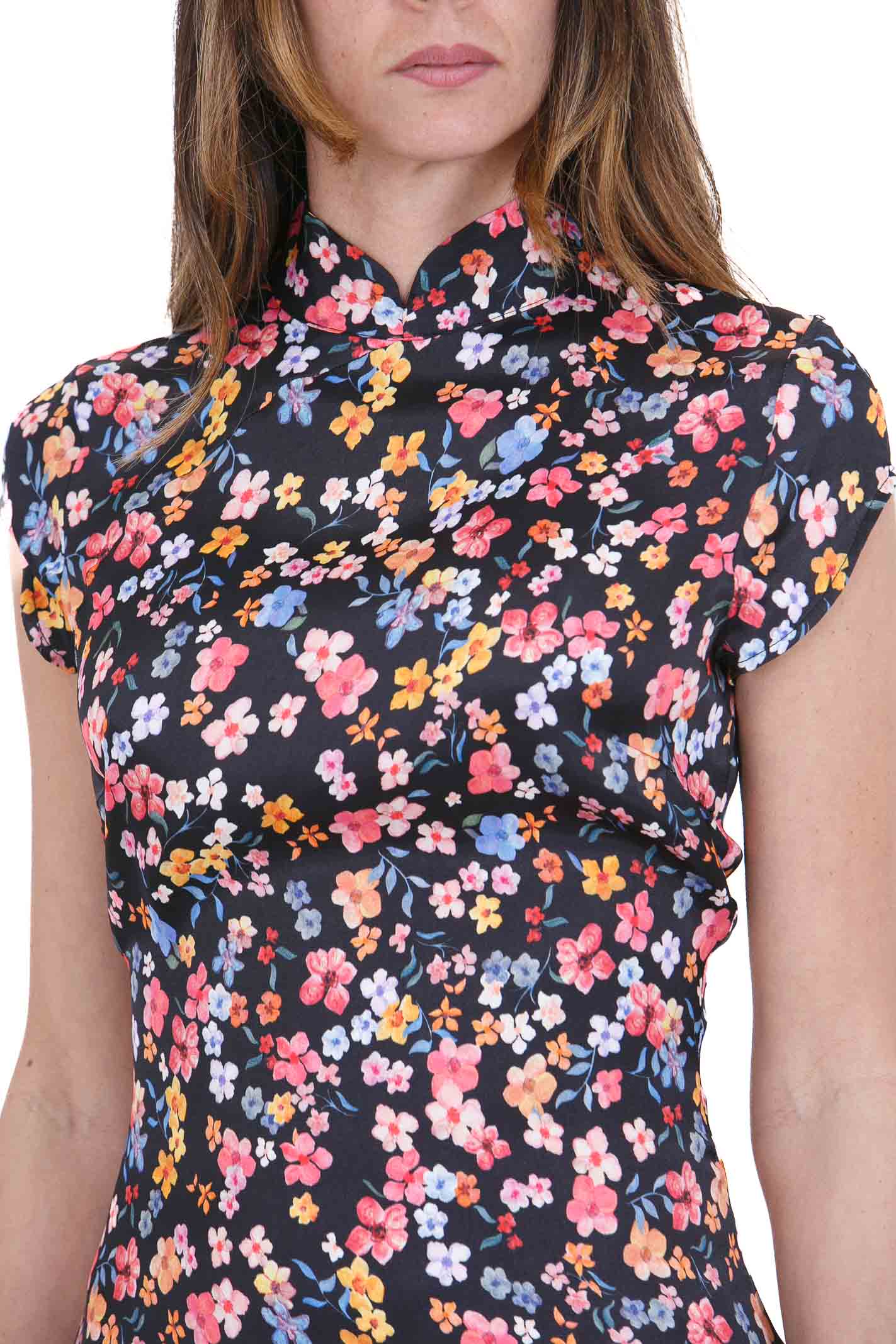 MAR DE MARGARITAS  Abiti Bouquet nero SWAMI-01585-TMTR0025 NE132 