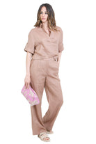 NOT SHY  Pantaloni Moka PAULA-NF9X015LIC000 MOKA 