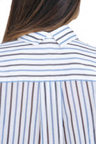SEMICOUTURE Camicia rigata Gracia Camicie Cacao/abisso GRACIA-Y6SK54 RG104 