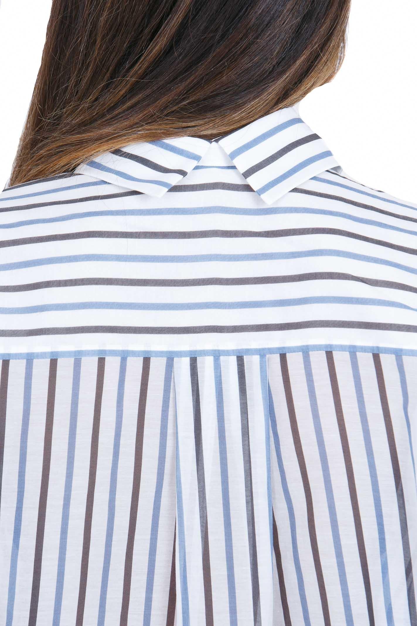 SEMICOUTURE Camicia rigata Gracia Camicie Cacao/abisso GRACIA-Y6SK54 RG104 