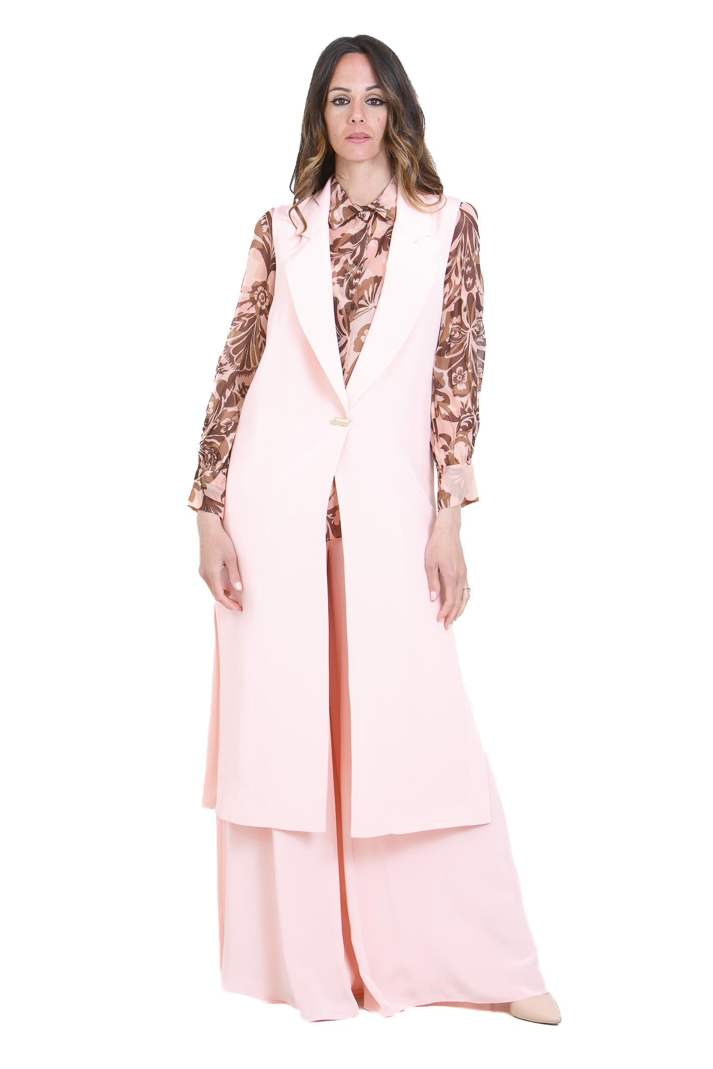 SIMONA CORSELLINI  Gilet Skin rose CPGL00501 V0697 