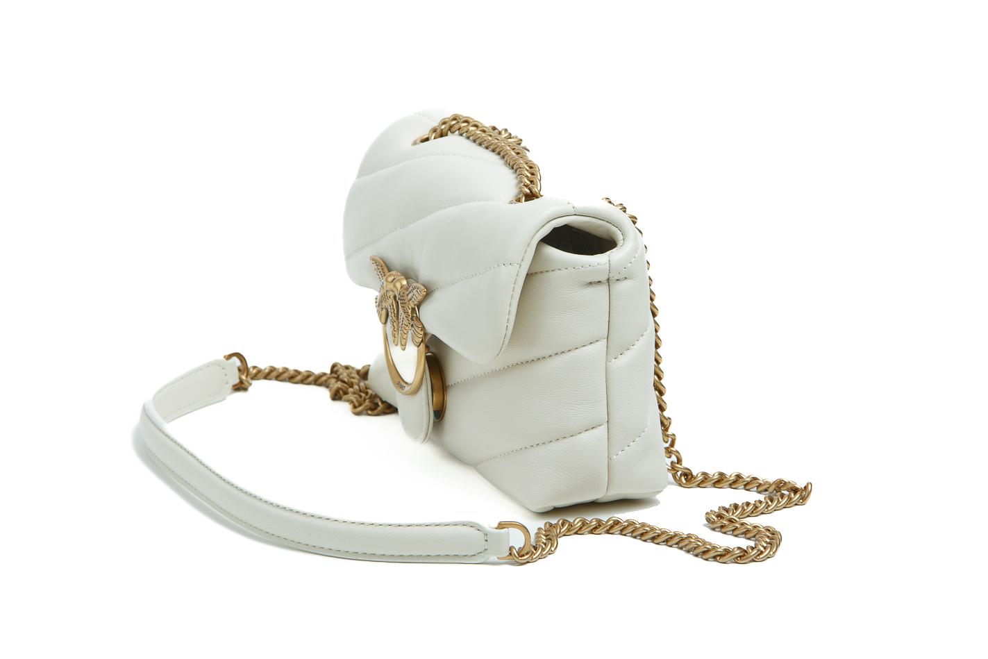 PINKO Love Puff Baby Borse Biancoseta/gold 100040-A0F2LOVEPUFFBABY Z14/ 