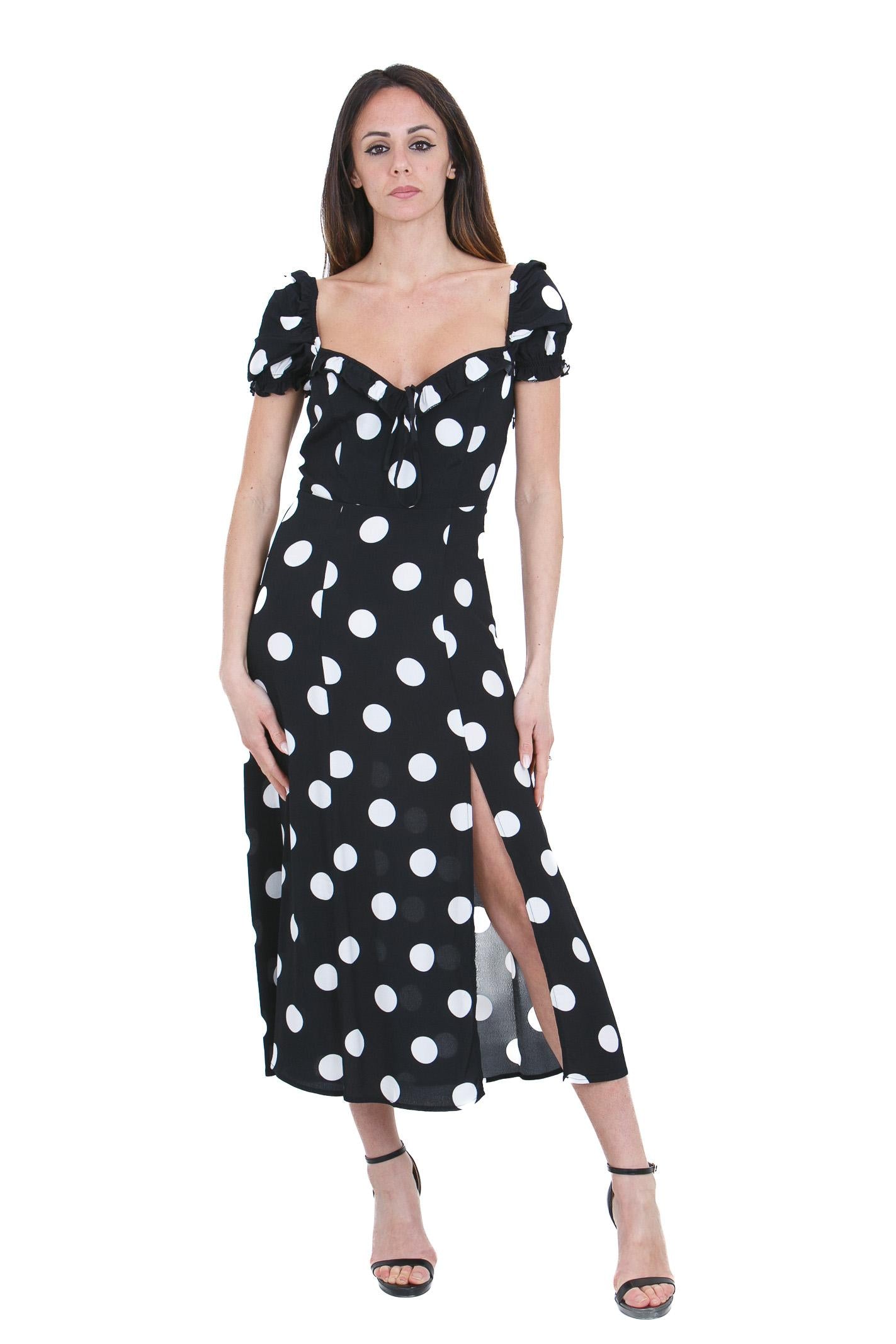 MAR DE MARGARITAS  Abiti Pois grande nero NIKITA-01534-PTTS0053 NE140 