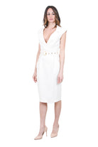 PINKO  Abiti Bianco cigno AMADINE-106565-A2W6 C00 