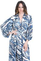 SIMONA D. Abito Lawa con stola<BR/> Abiti Blu LAWA/STOLA BLU 
