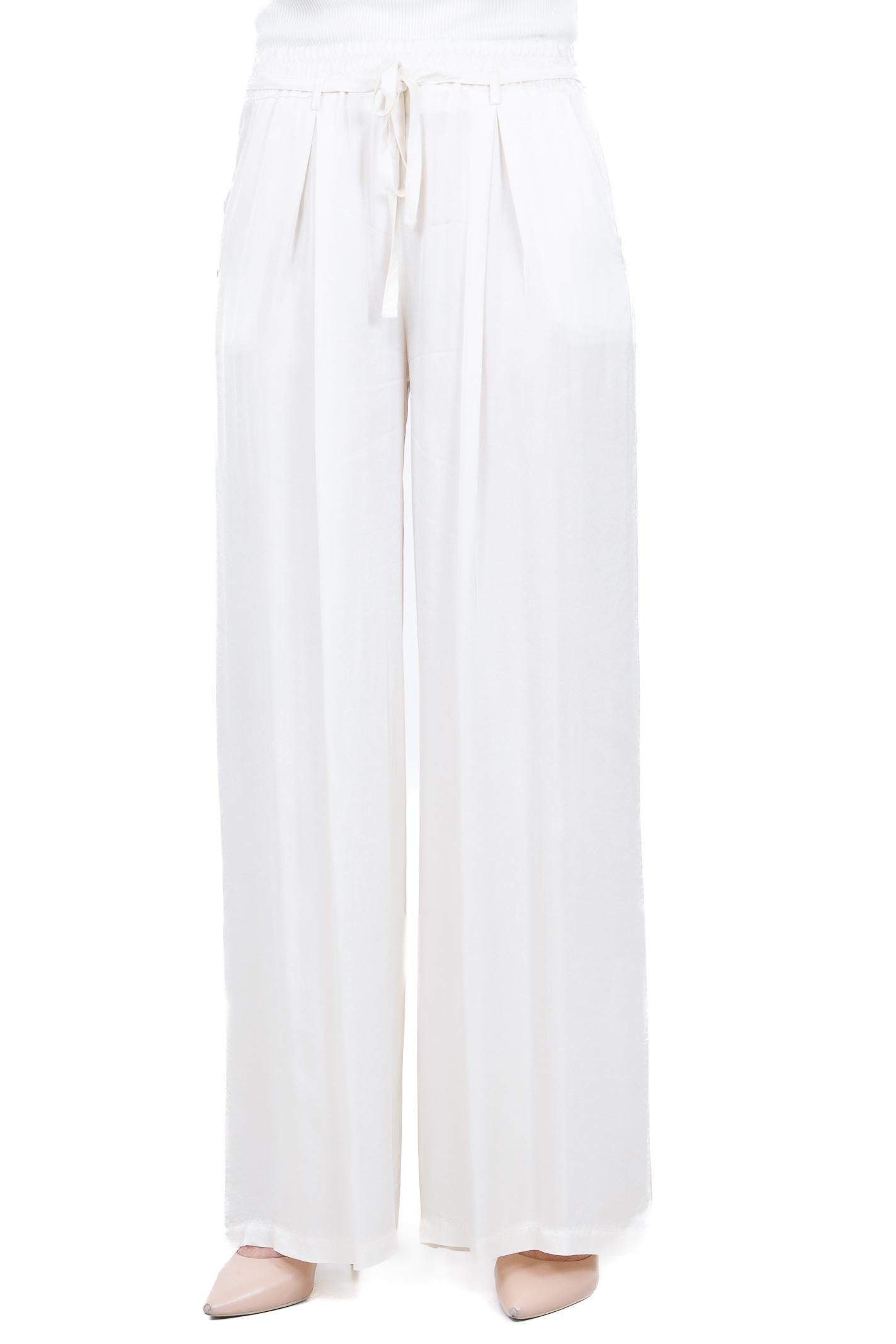 MANILA GRACE  Pantaloni Off white P045VU MA043 