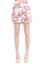 SEMICOUTURE  Shorts Ecru/barolo CADENCE-S6SS65 FLW65 