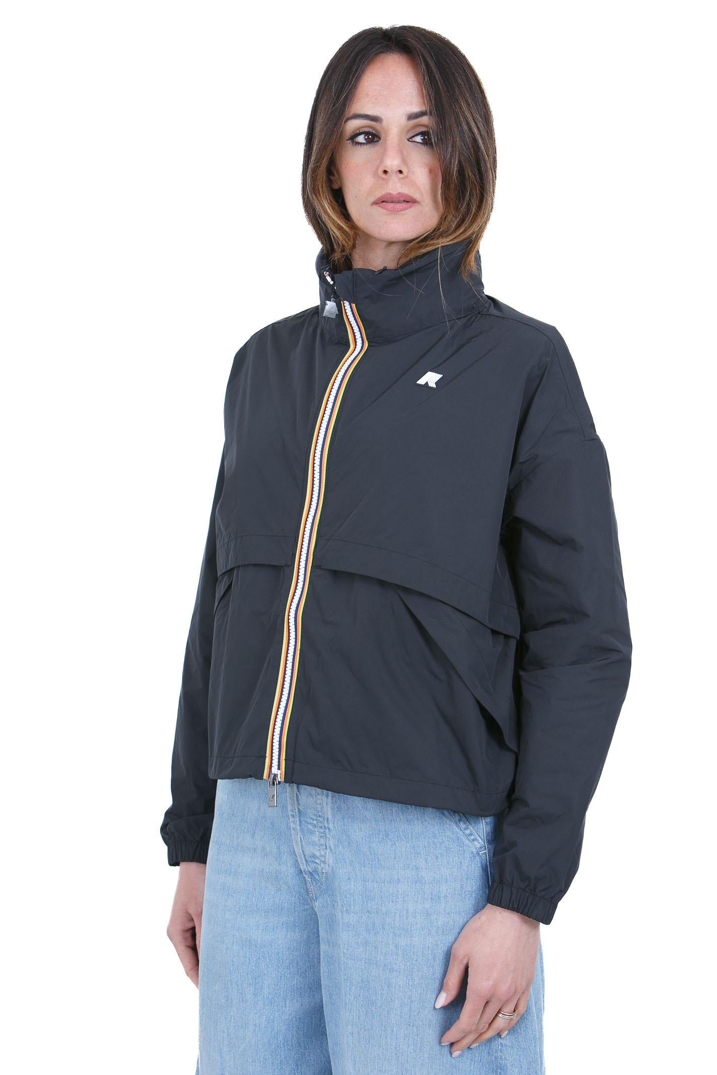 K-WAY Audette memory touch oversize Giubbotti Black Pure AUBETTE-K8132PW USY 