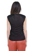 SEMICOUTURE Marisol t-shirt giromaniche T- Shirt Nero MARISOL-Y6SJ52 Y69-0 
