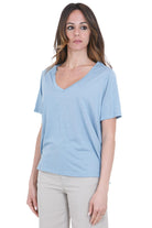 DONDUP  T- Shirt Azzurro polvere DS069JF0349DXXX 858 
