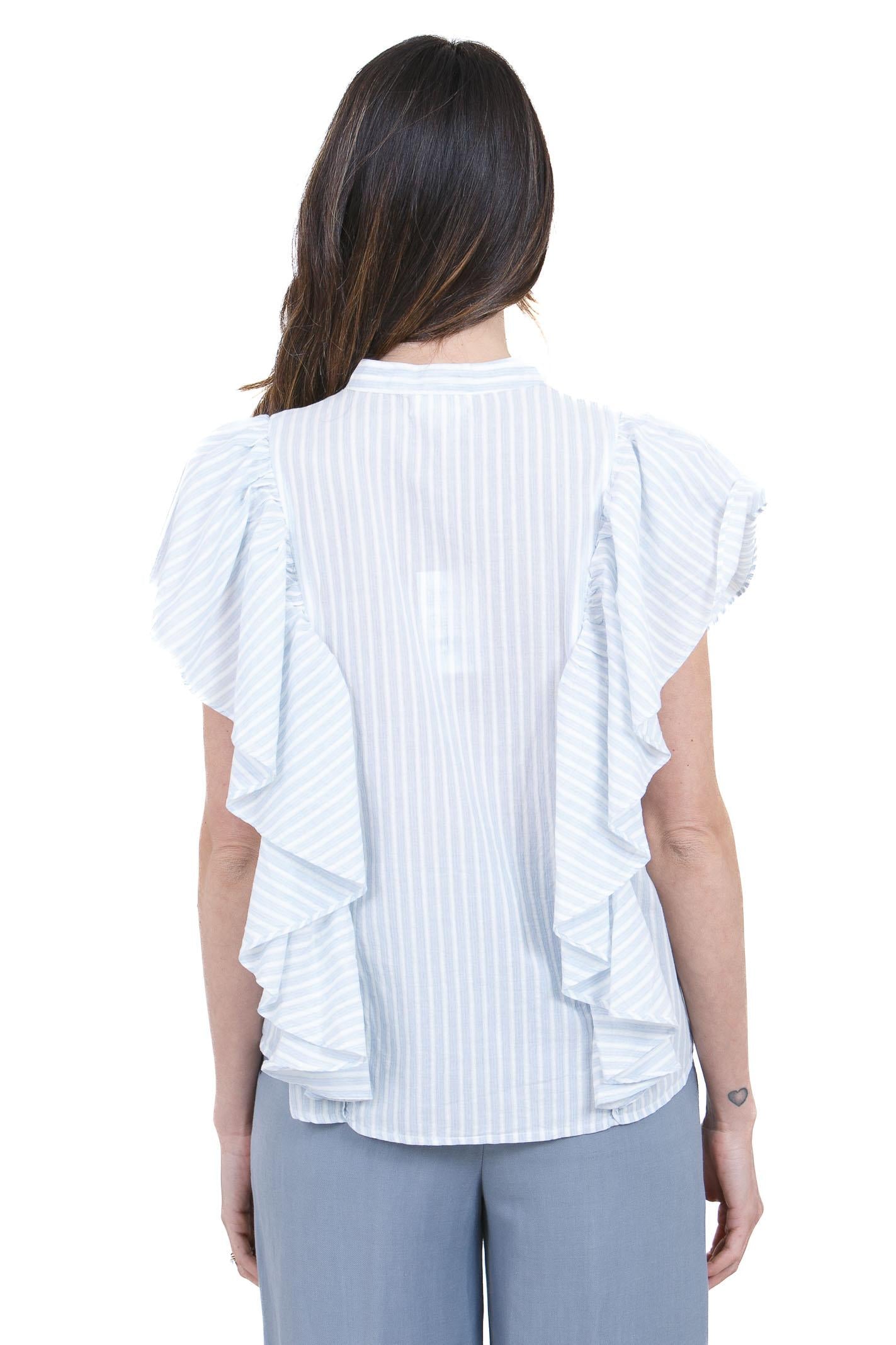 FEEKA  Bluse Ciel/ecru SCARLET-6CHE0113 IT189 