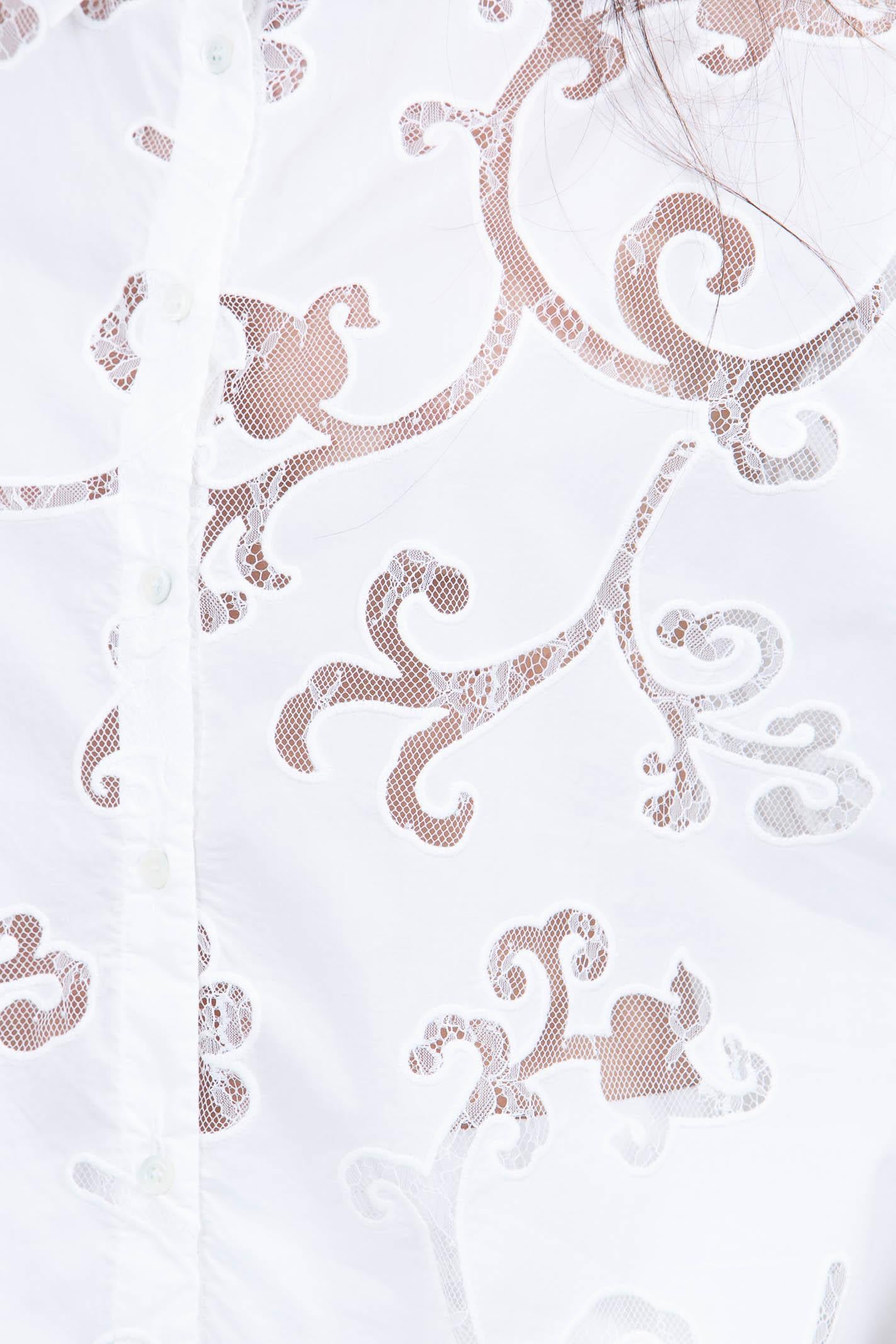 SEMICOUTURE Tiffany camicia ricamata<BR/> Camicie Bianco ottico TIFFANY-S6SL05 A03-0 