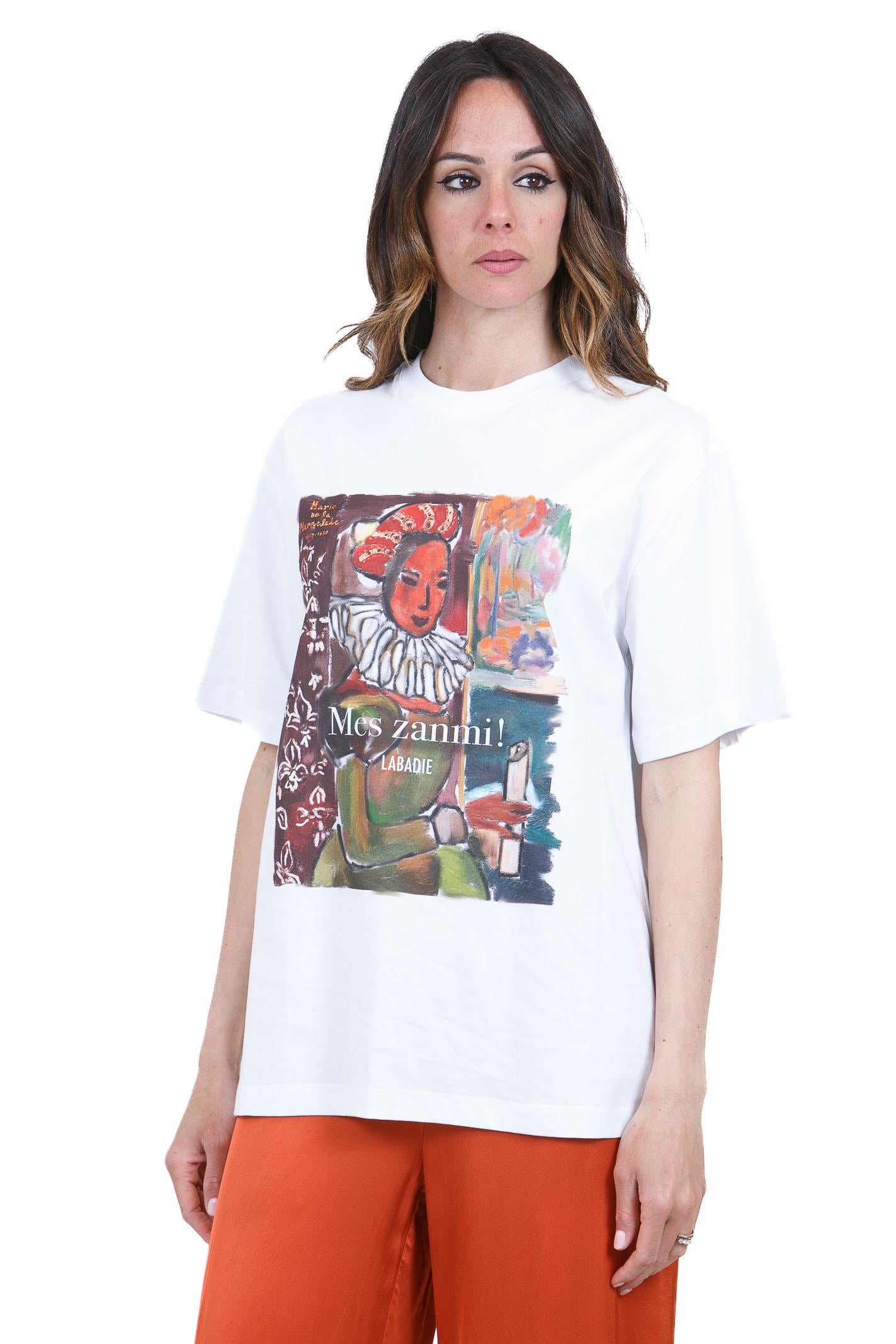 STELLA JEAN T-shirt girocollo con stampa T- Shirt Bianco T572 H013 
