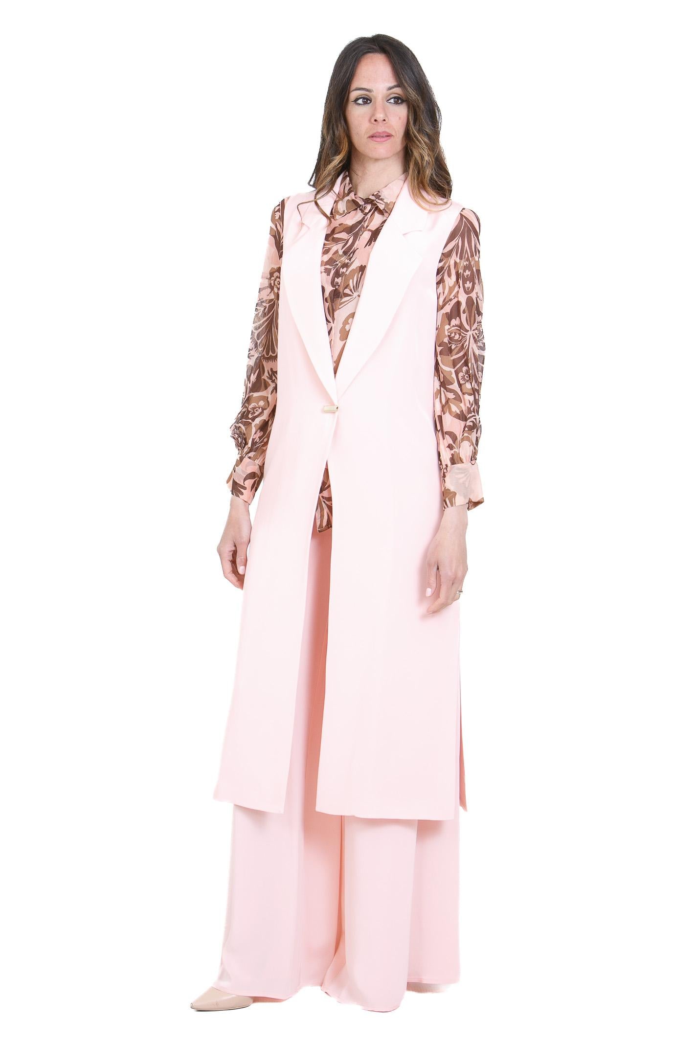 SIMONA CORSELLINI  Gilet Skin rose CPGL00501 V0697 