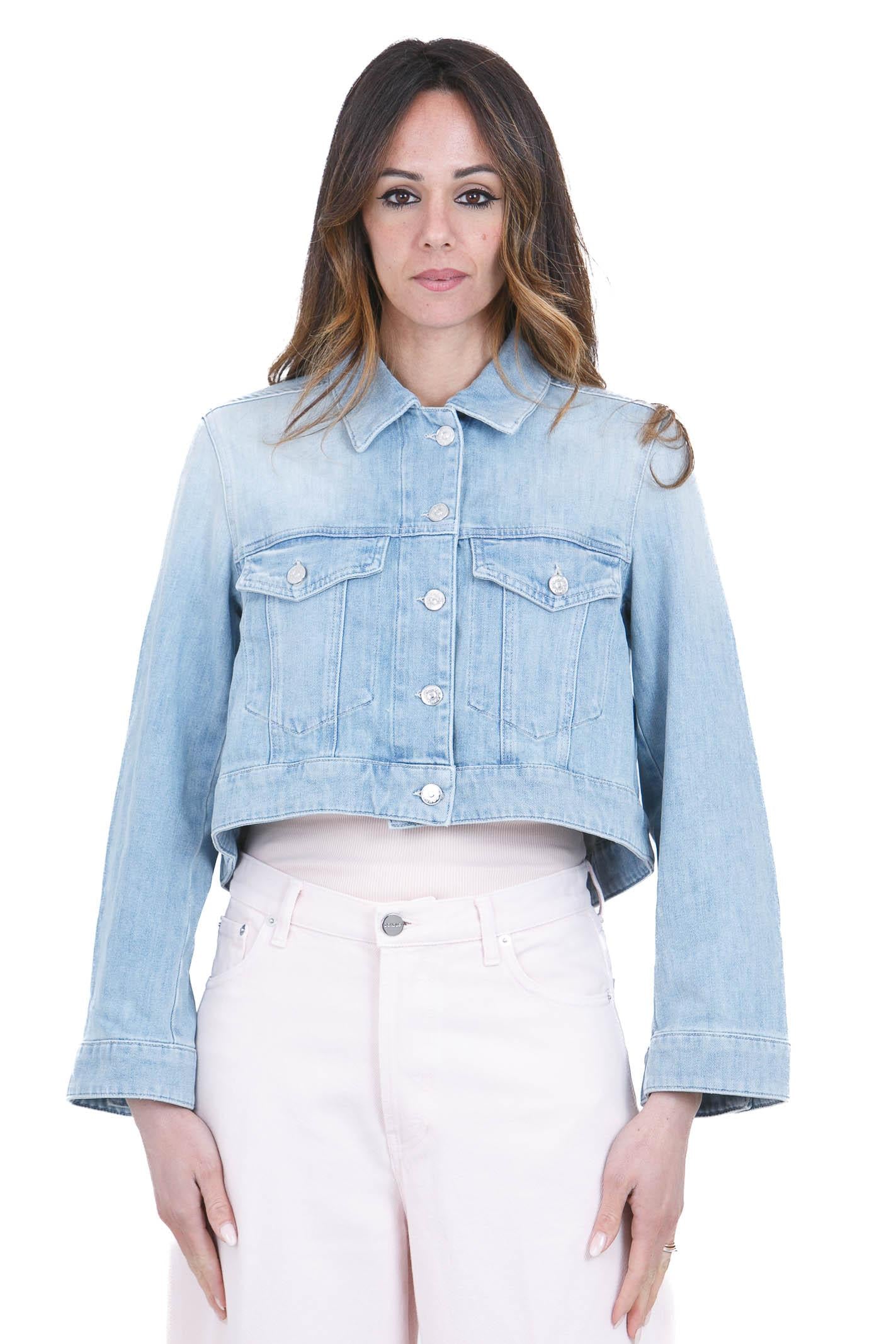 DONDUP Giubbotto in denim cropped Giubbotti Blu DJ753DS0107DMB2 800 