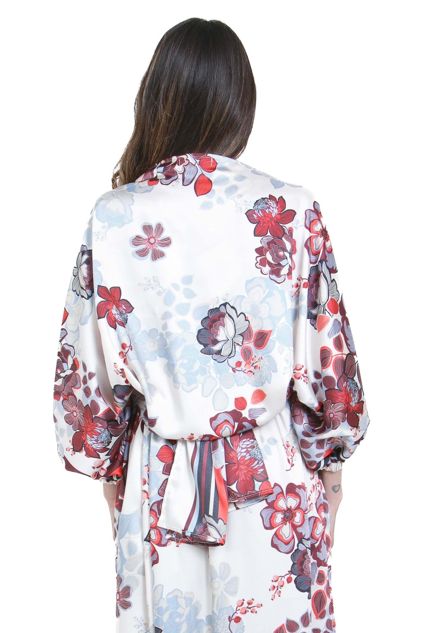 SIMONA D. Abito Lawa con stola<BR/> Abiti Fiori LAWA/STOLA FIORI 