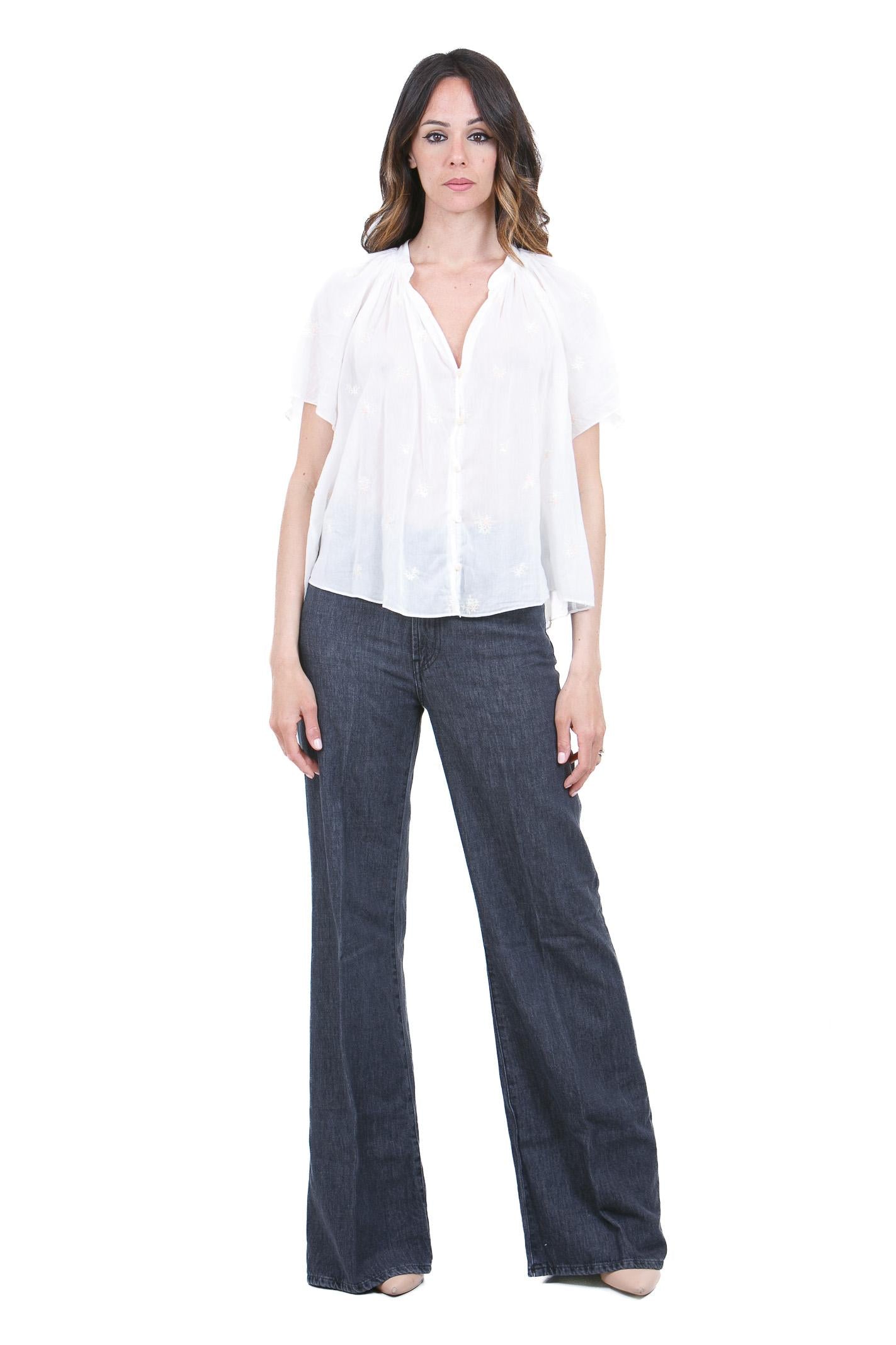 FORTE FORTE Camicia ricamo Bohemienne Camicie Ivory 14876MYSHIRT 022 