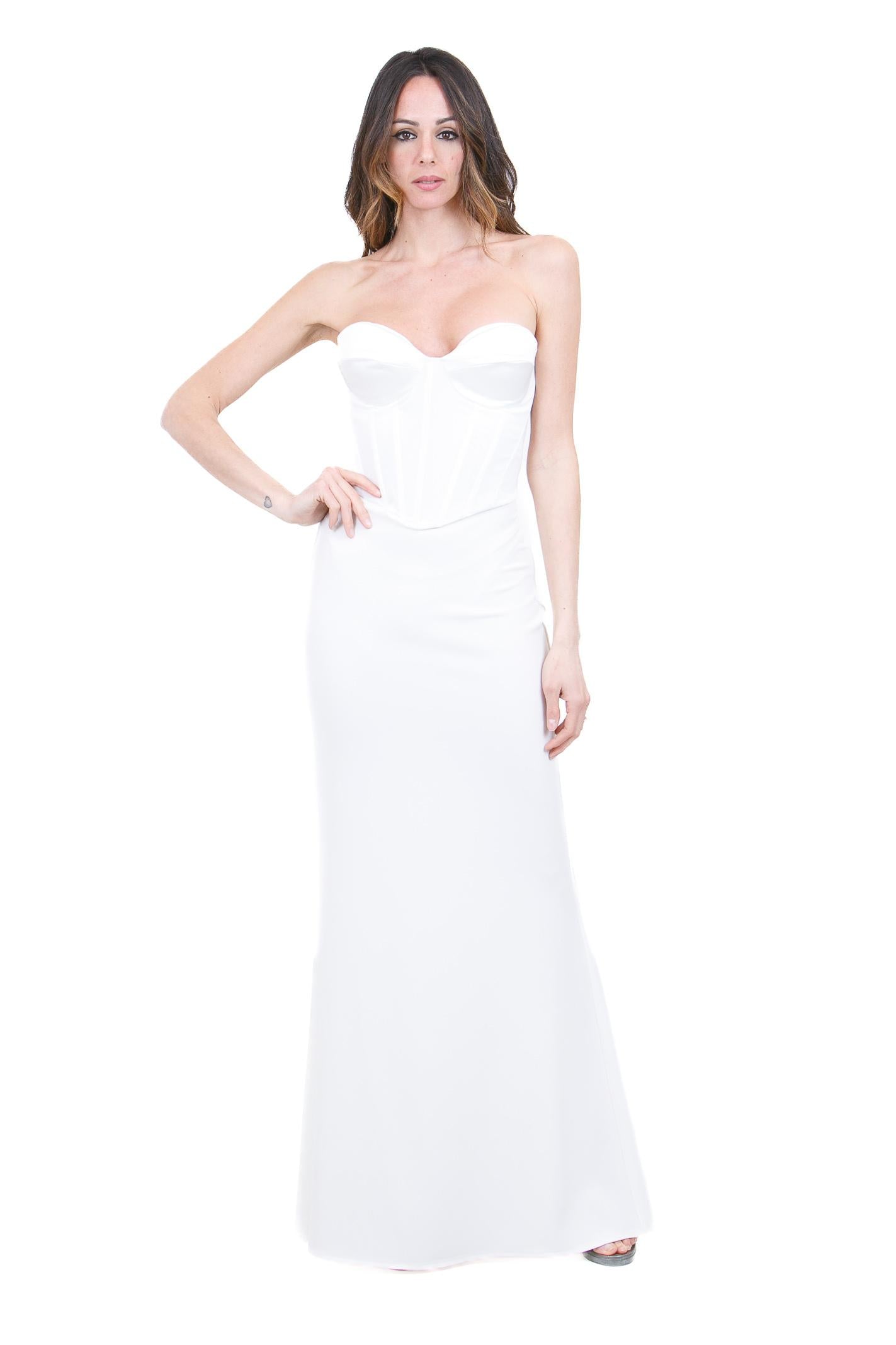 ACTUALEE  Abiti White AB4132-01AB WH 