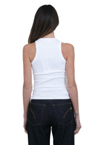 DONDUP Canotta slim a costine Canotte Bianco DS071JS0314DXXX 000 