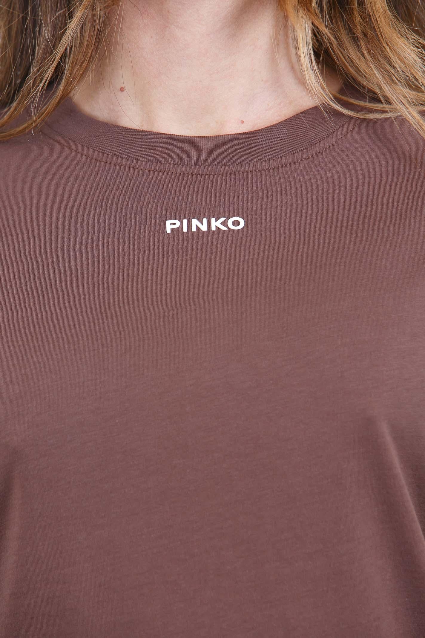 PINKO  T- Shirt Marrone terra BASICO-100373-A34F L78 
