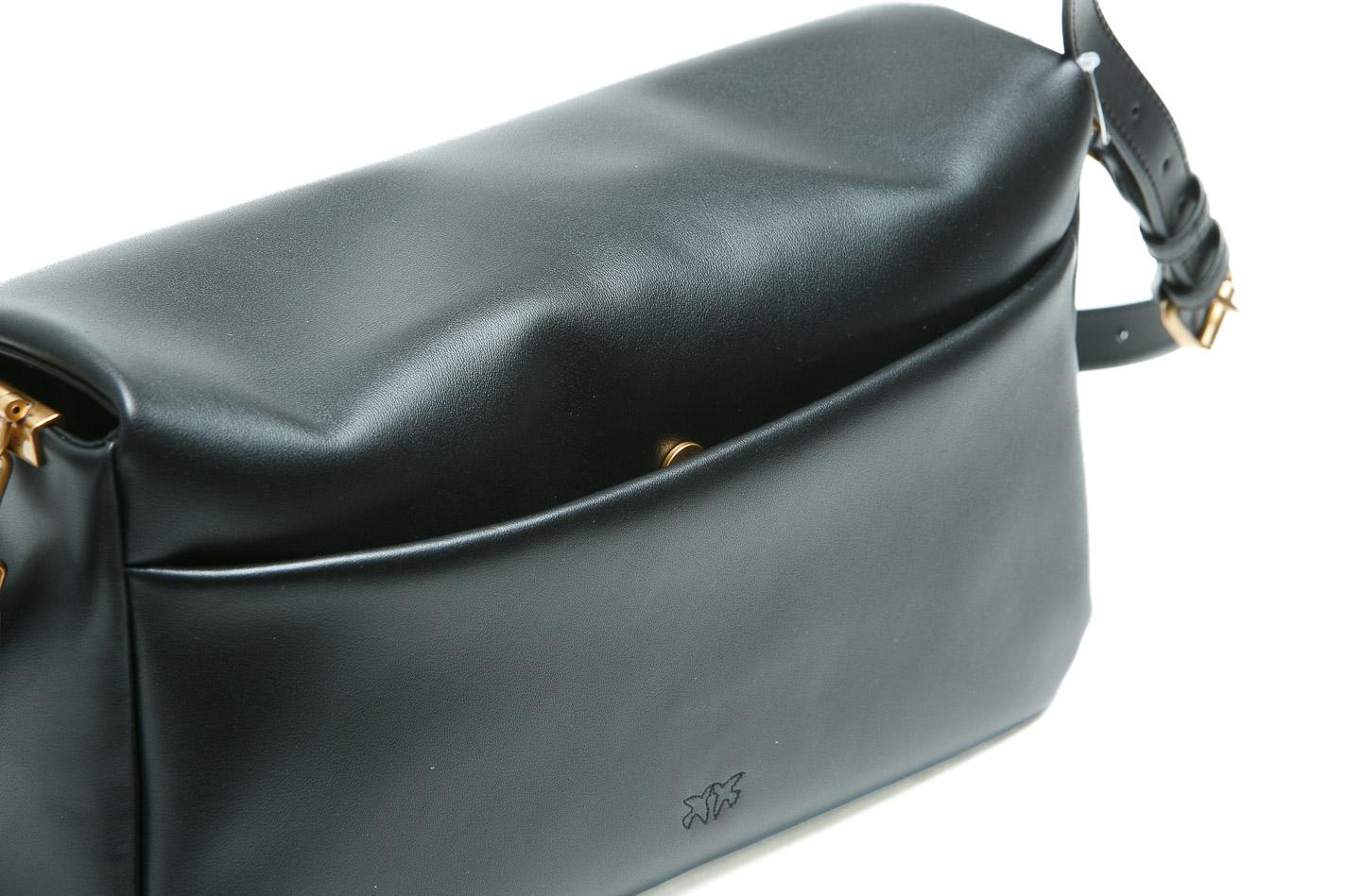 PINKO Borsa a tracolla media Love Bag Click Soft Horizontal Handle in pelle Borse Black/gold 106178-A0QO-CLICKSOFT Z99Q 