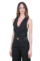 DONDUP  Gilet Nero DJ763WFH188DXXXC 999 