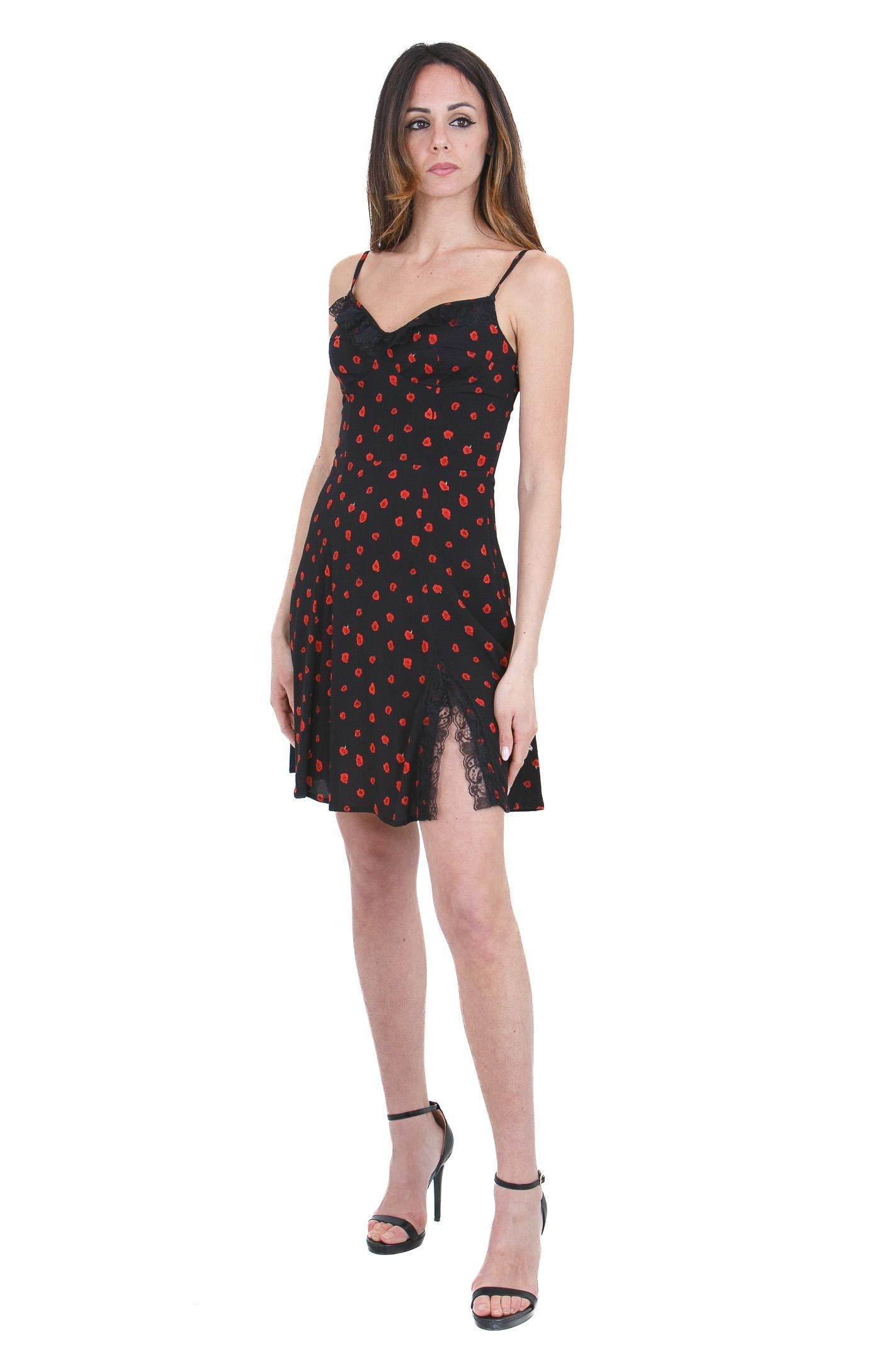 MAR DE MARGARITAS  Abiti Rose nero ALYA-01545-PTTS0053 NE134 