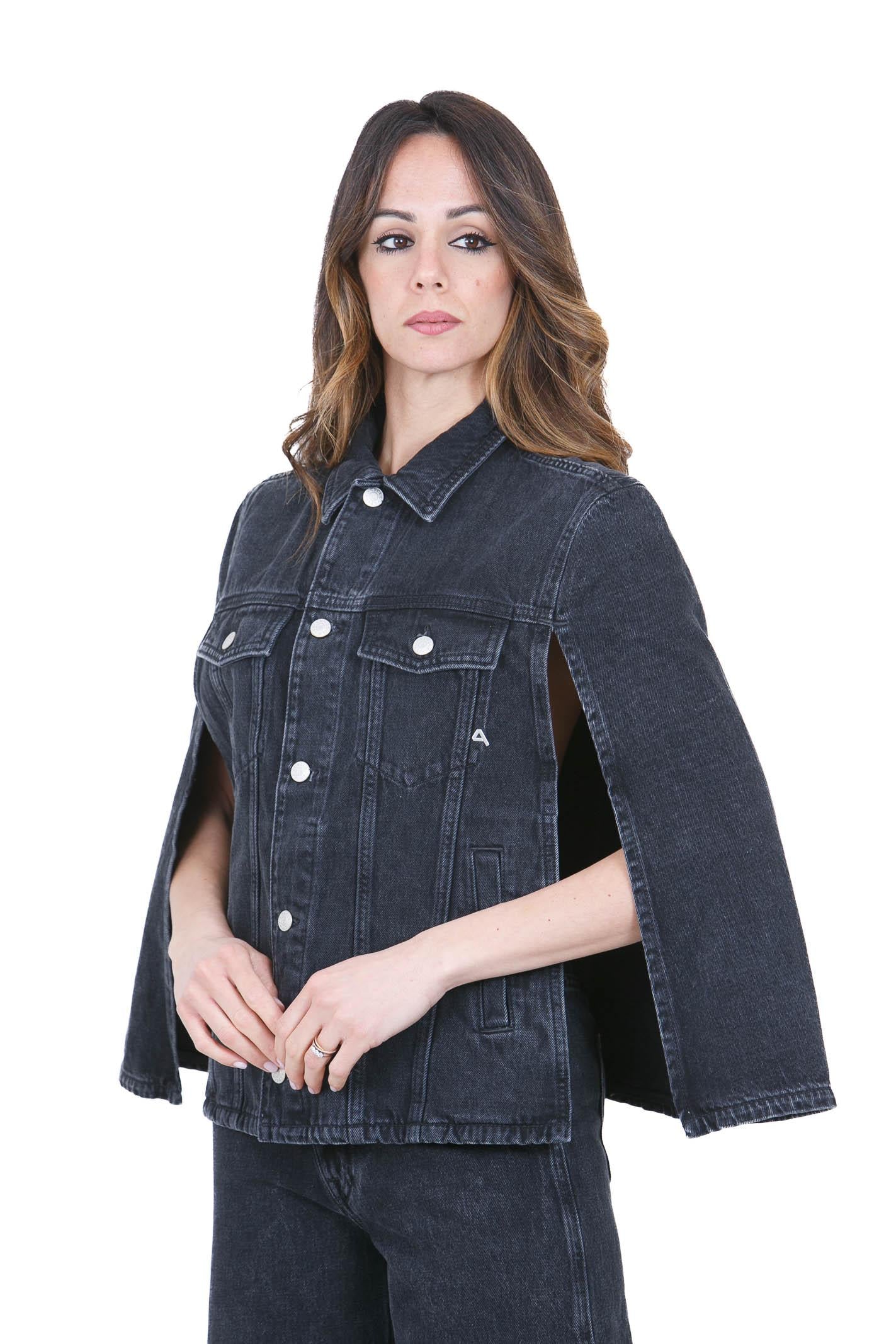 CYCLE Giubbino poncho Candy in denim<BR/> Giubbotti Black CANDY-CC452JI08 11 