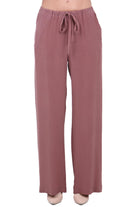 ALYSI Pantalone palazzo con coulisse Pantaloni Blush 116192-P6209 BLUSH 