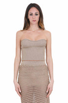 SIMONA CORSELLINI  Top Beige gold CPTOO0101 V0776 
