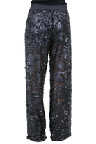 MANILA GRACE  Pantaloni Nero P225PU MA001 