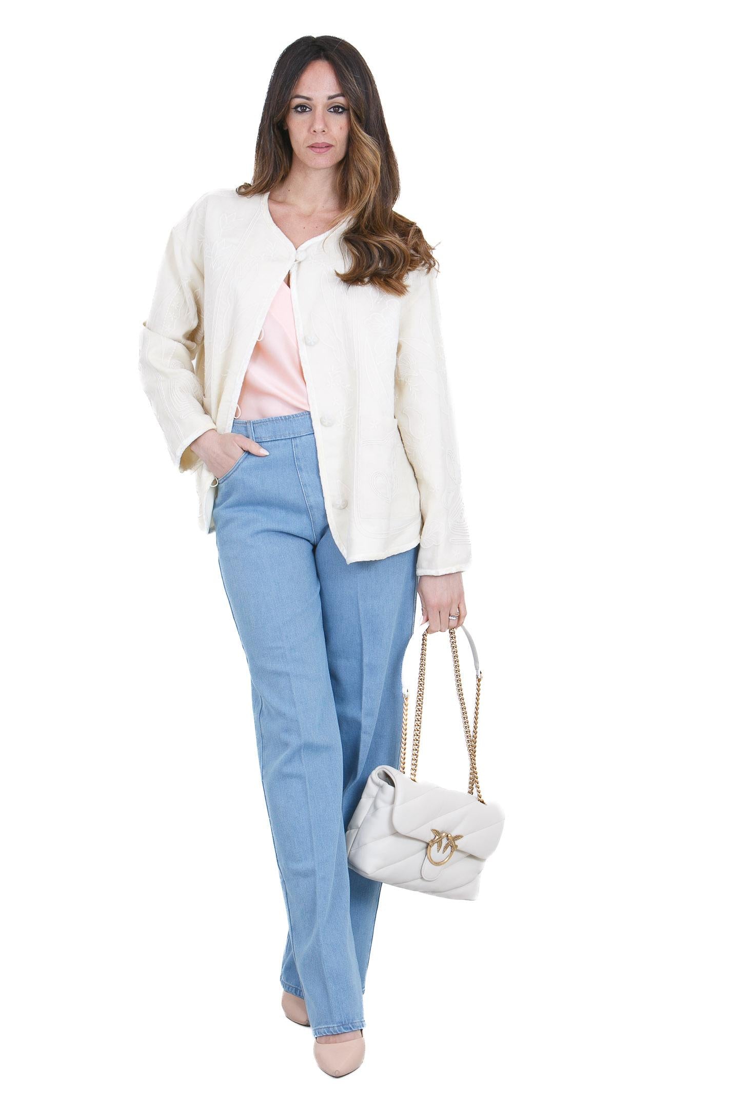 FORTE FORTE Jeans 5 tasche vita alta<BR/> Jeans Azure 14533BISMYPANTS 5004 