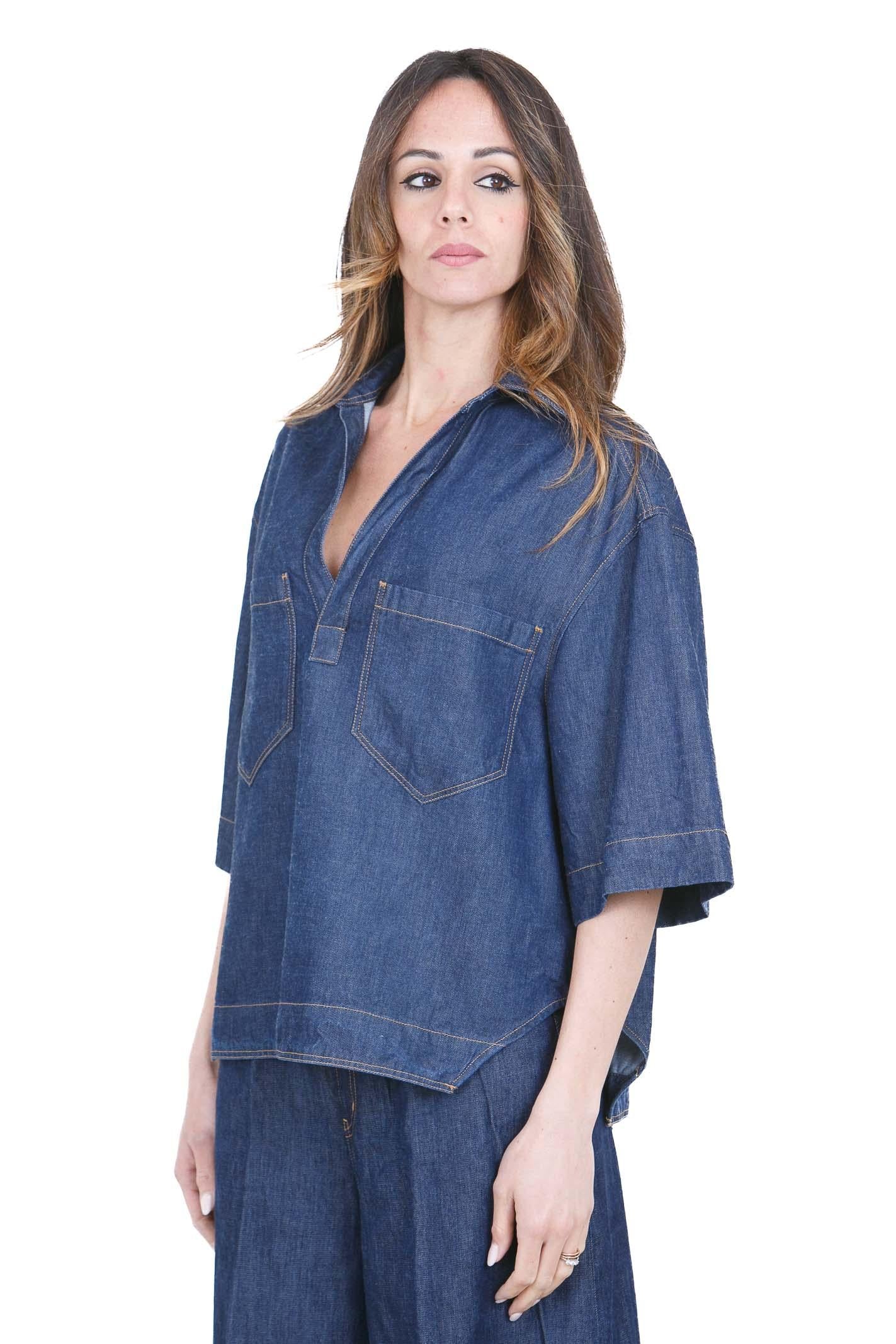 DONDUP  Camicie Blu DC458DF0266DMC4 800 