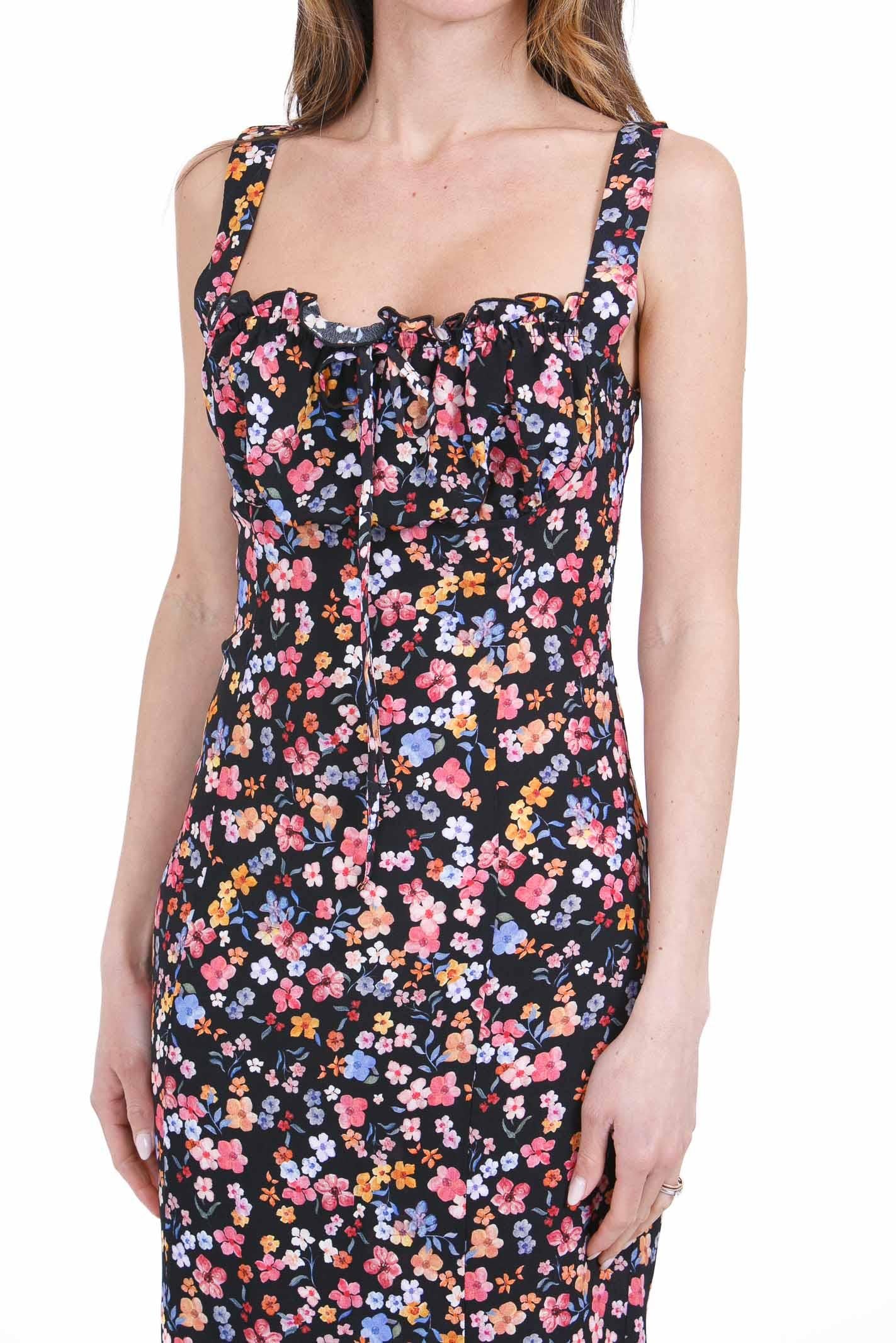 MAR DE MARGARITAS  Abiti Bouquet nero MEGAN-01533-PTT0053 NE132 