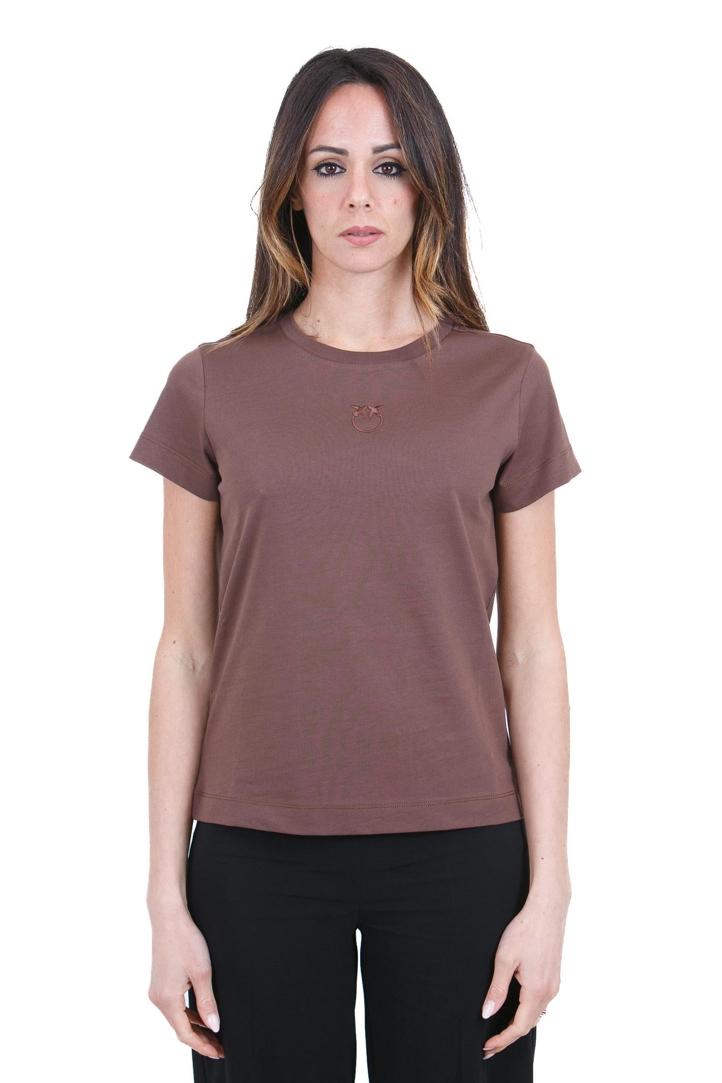 PINKO  T- Shirt Marrone terra BUSSOLOTTO-100355-A339 L78 