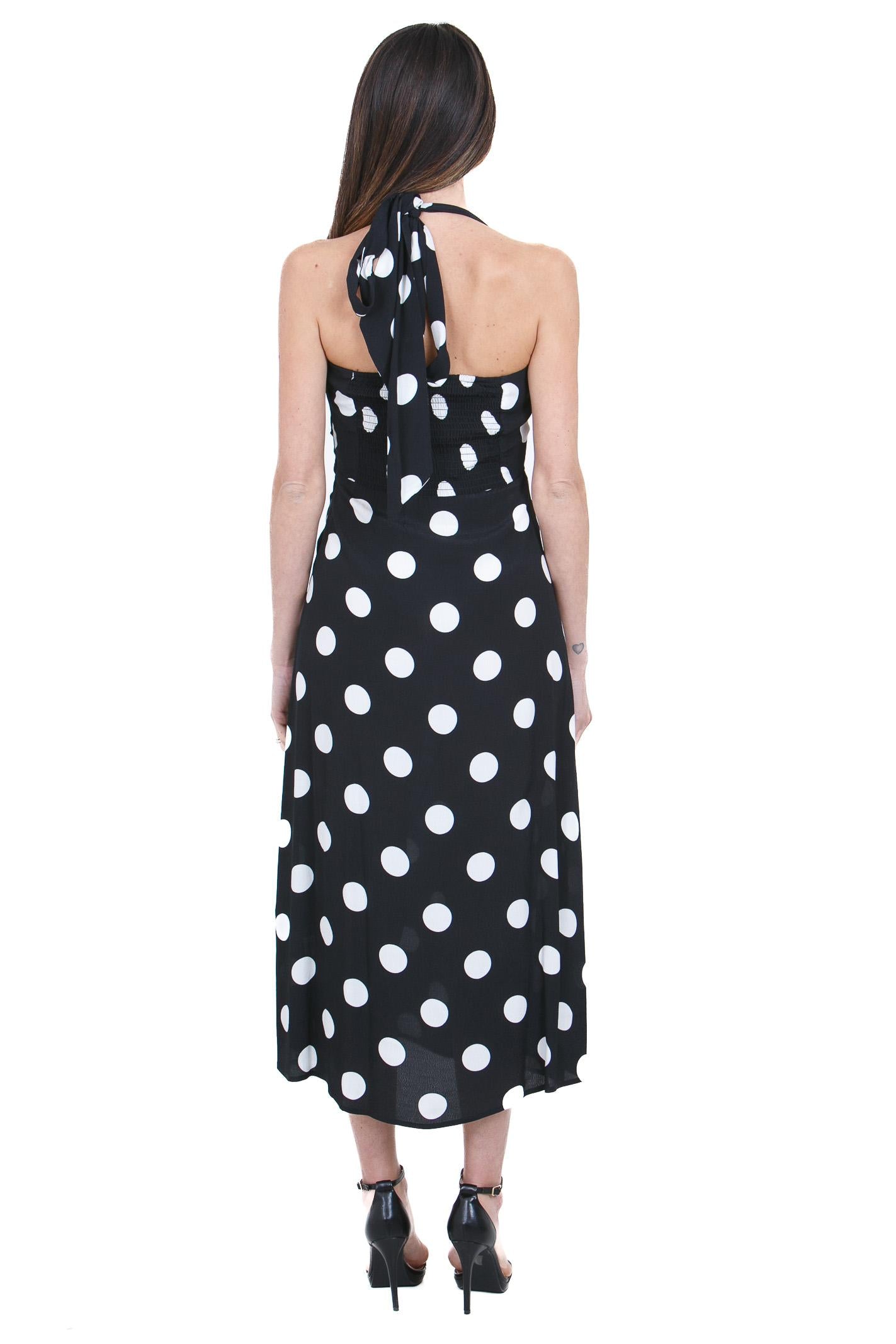 MAR DE MARGARITAS  Abiti Pois grande nero PAULA-01536-PTTS0053 NE140 
