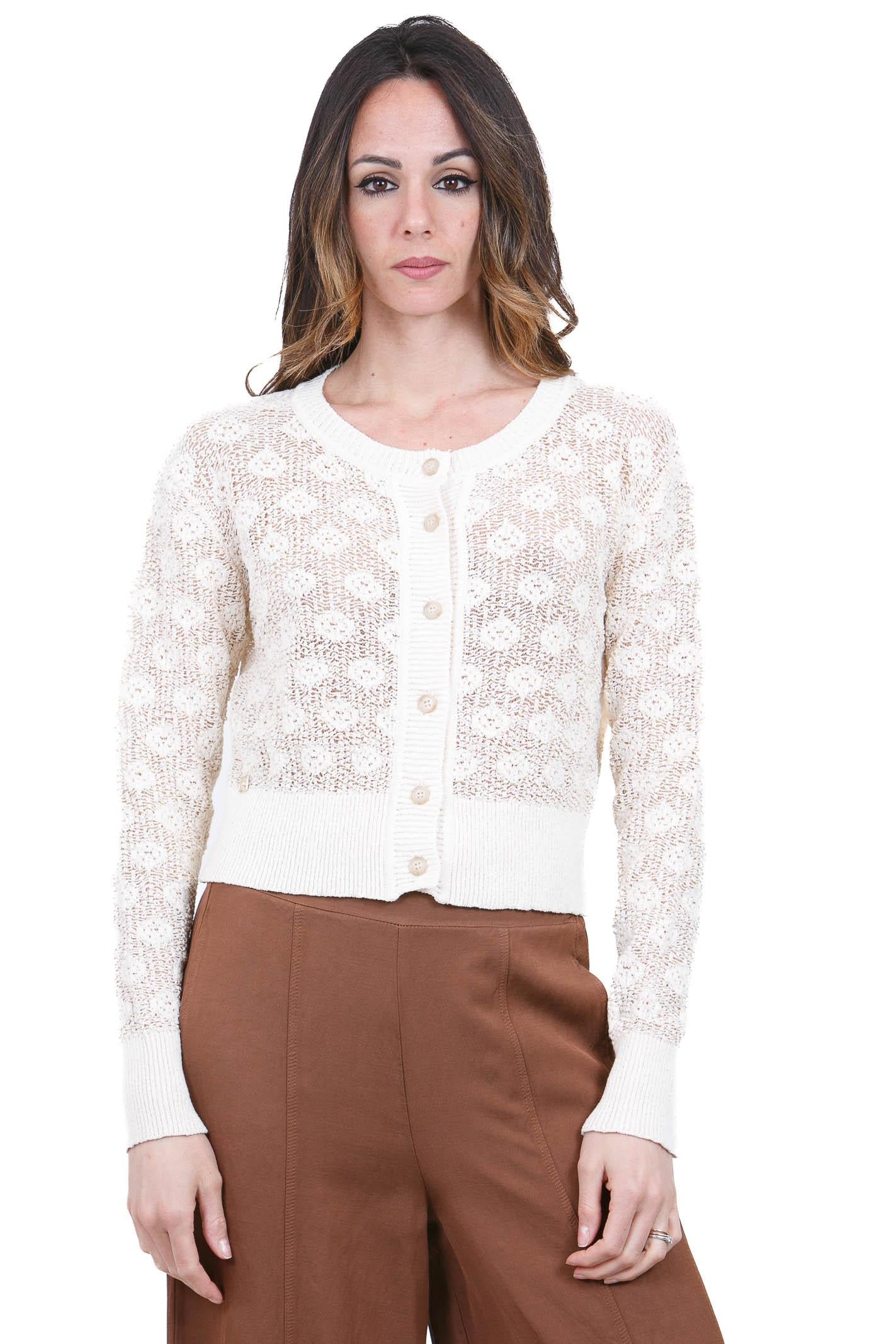 MANILA GRACE  Maglie Avorio M506CT MA148 