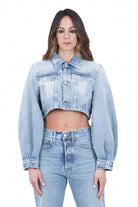 CYCLE Giubbotto trucker Minny cropped Giubbotti Sky blue MINNY-M362JI01INNY 81 