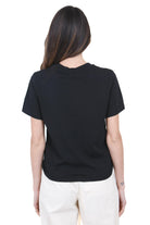 POMANDERE T-shirt girocollo in jersey di cotone T- Shirt Nero 261-D180-61112 999 
