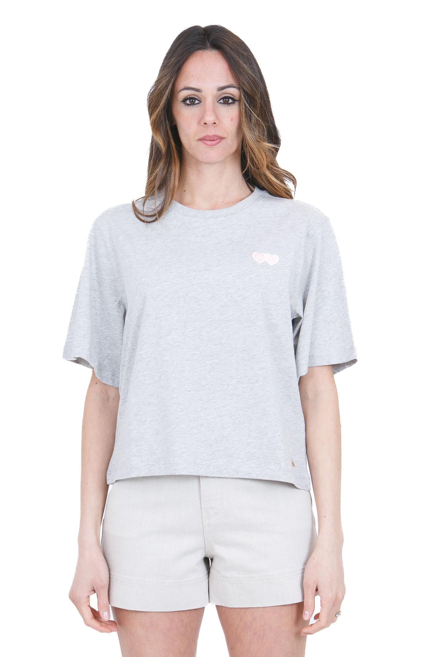 DES PETIT HAUTS  T- Shirt Gris chine JERRYPATCH-1E260244 08001 