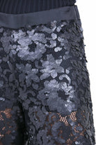 MANILA GRACE  Pantaloni Nero P225PU MA001 