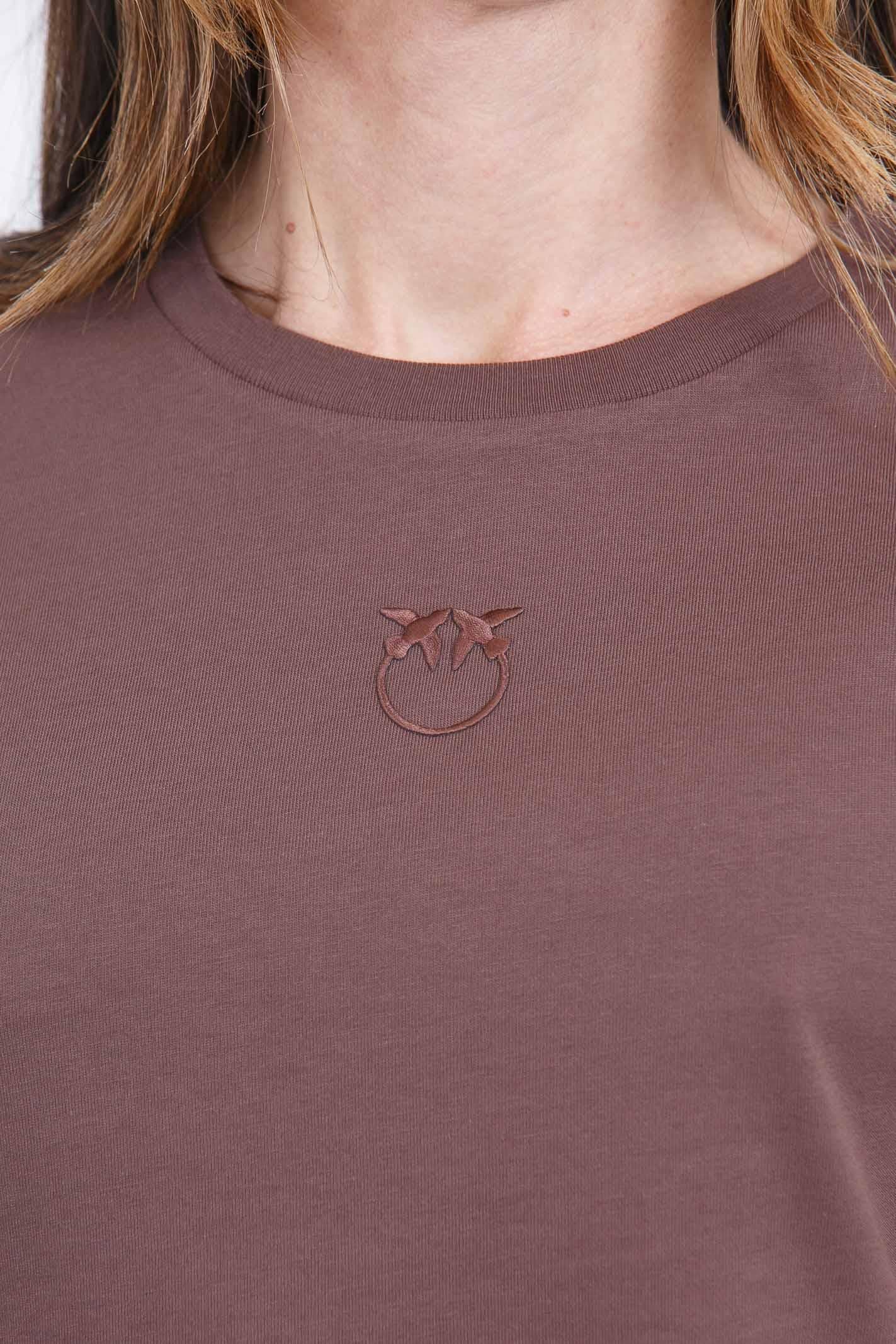 PINKO  T- Shirt Marrone terra BUSSOLOTTO-100355-A339 L78 